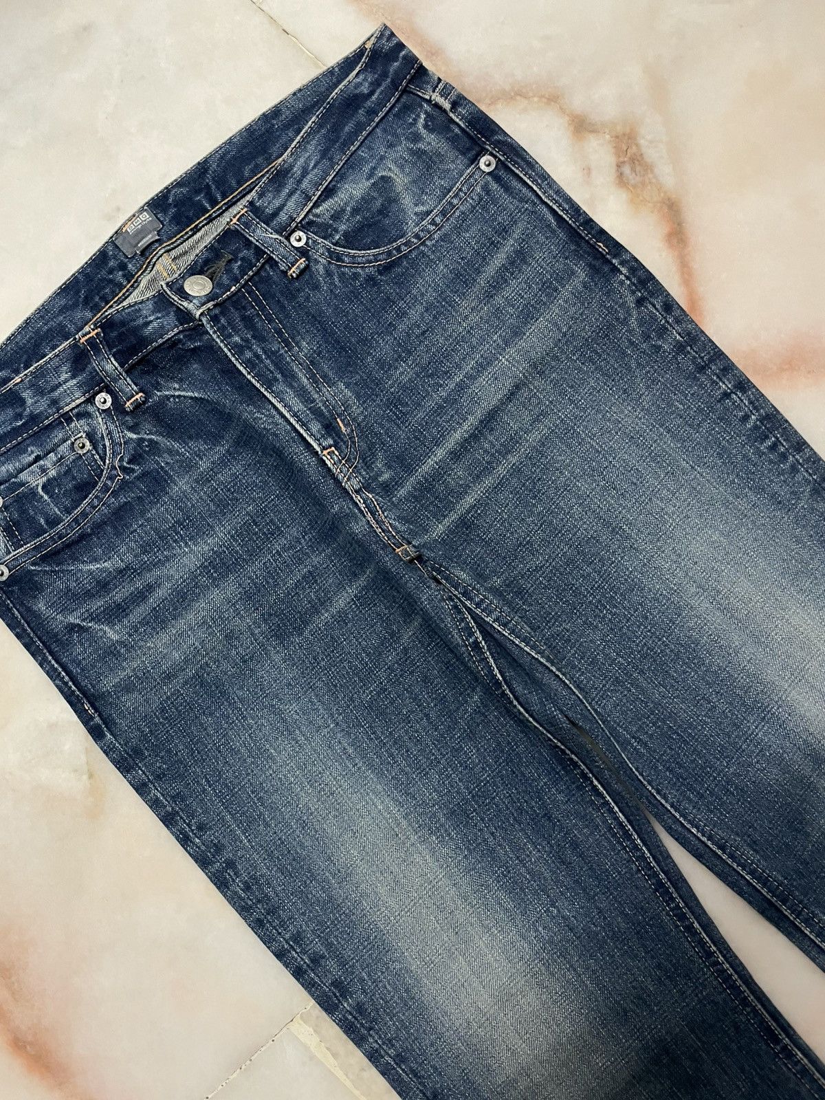 Japanese Brand 💥Flared💥90s Style DMG Mudwash Bell Bottom Sick Jean Japan Size US 29 - 3 Thumbnail