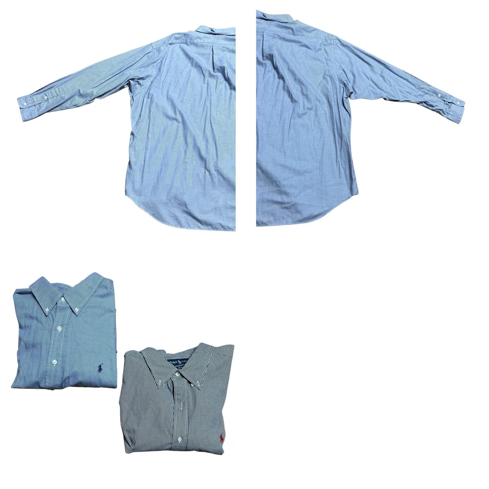 Ralph Lauren VINTAGE Ralph Lauren Blake Button-Down Shirt Men 2XL Blue Plaid Long Sleeve Lot Of 2 VTG Size US XXL / EU 58 / 5 - 11 Thumbnail
