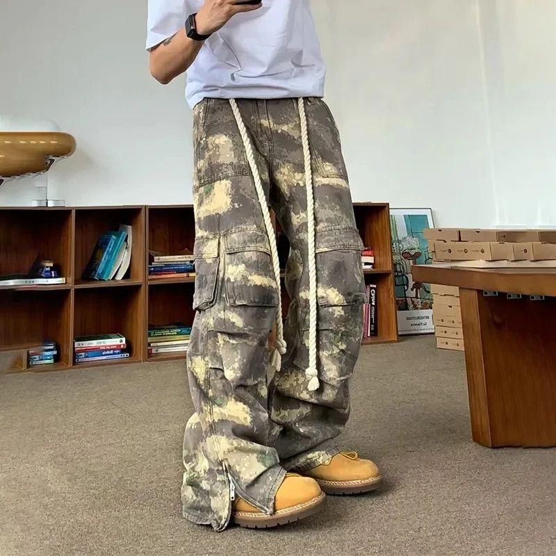 image of Jean Camouflage Cargo Pants, Men's (Size 32)