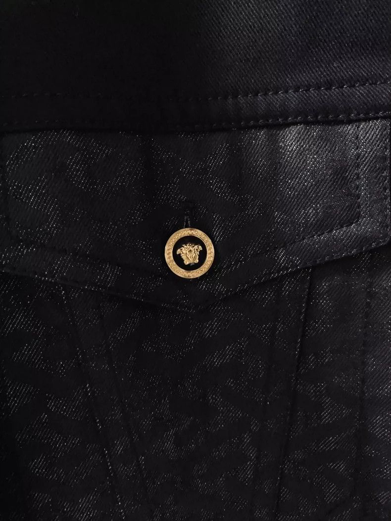 Versace Versace Denim jacket coat Size US XL / EU 56 / 4 - 4 Thumbnail