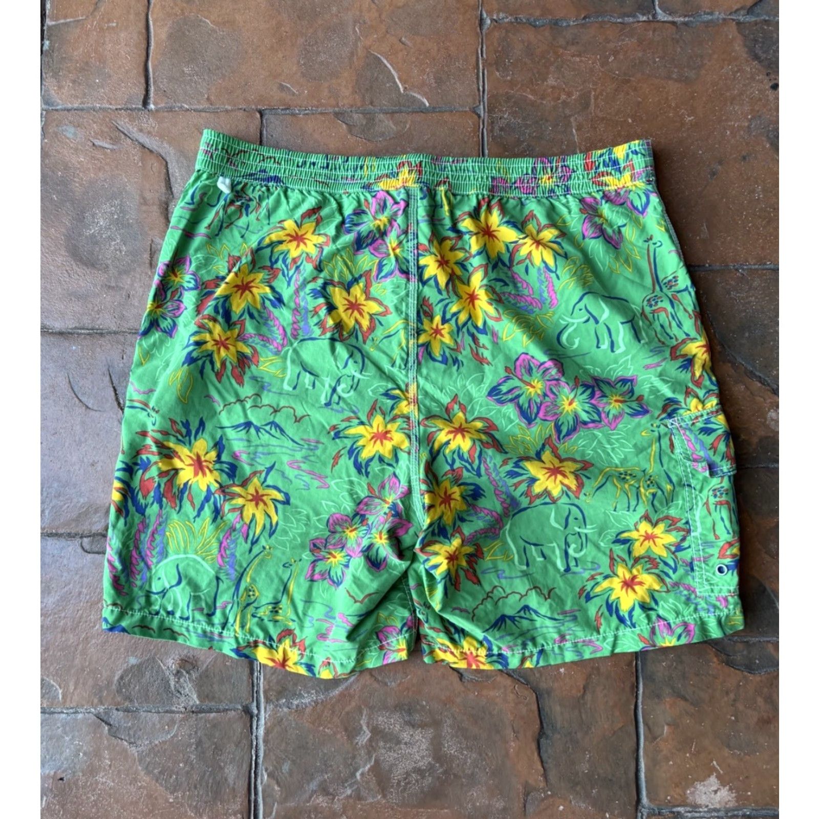Polo Ralph Lauren Polo Ralph Lauren Swim Board Shorts Trunks Men's Large Floral Tropical Multicolor Nylon Polyester Lined Drawstring Pockets Size US L / EU 52-54 / 3 - 3 Thumbnail