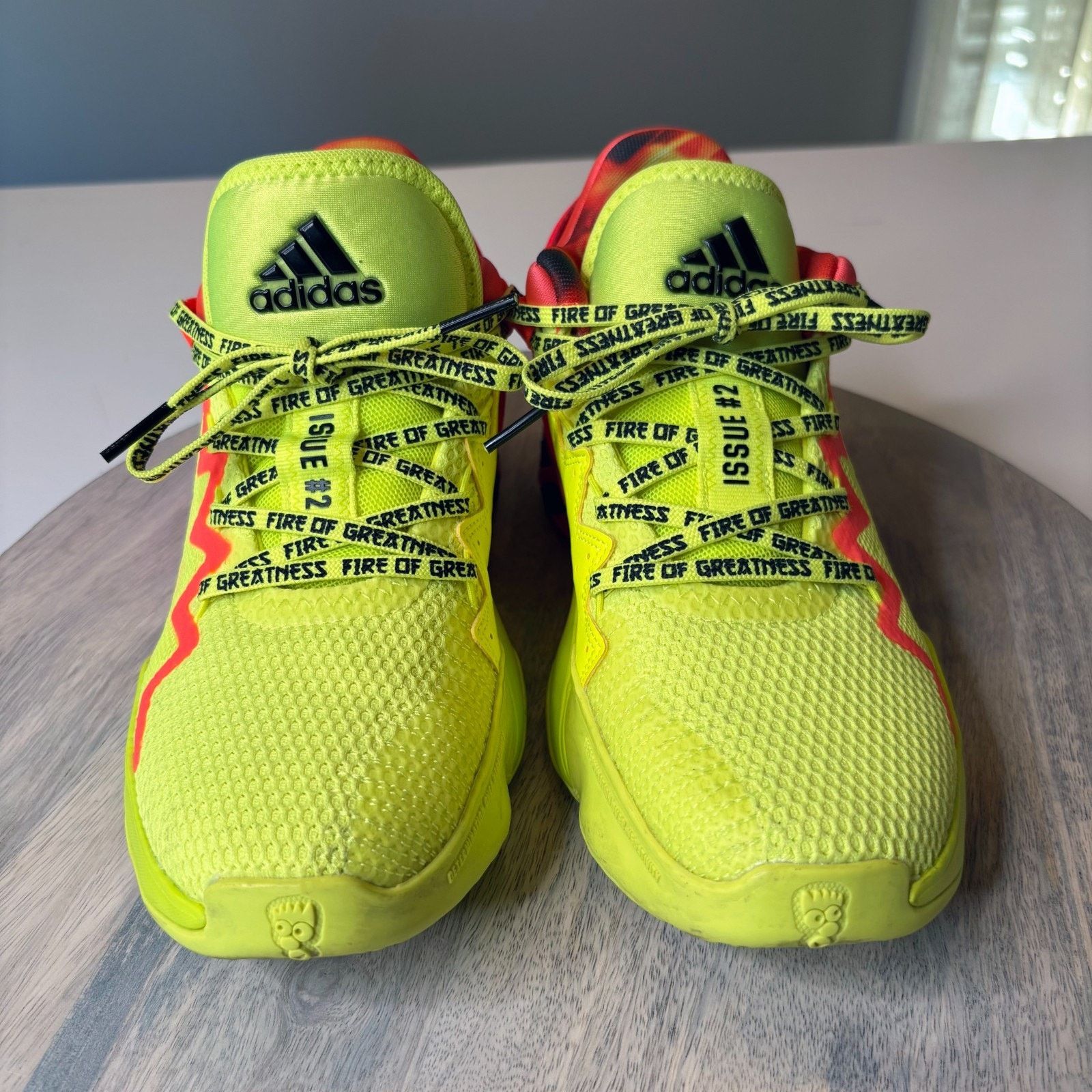 Adidas Adidas D.O.N Issue 2 Fire of Greatness Basketball Shoes Sz 5 Size US 5 / EU 37 - 4 Thumbnail