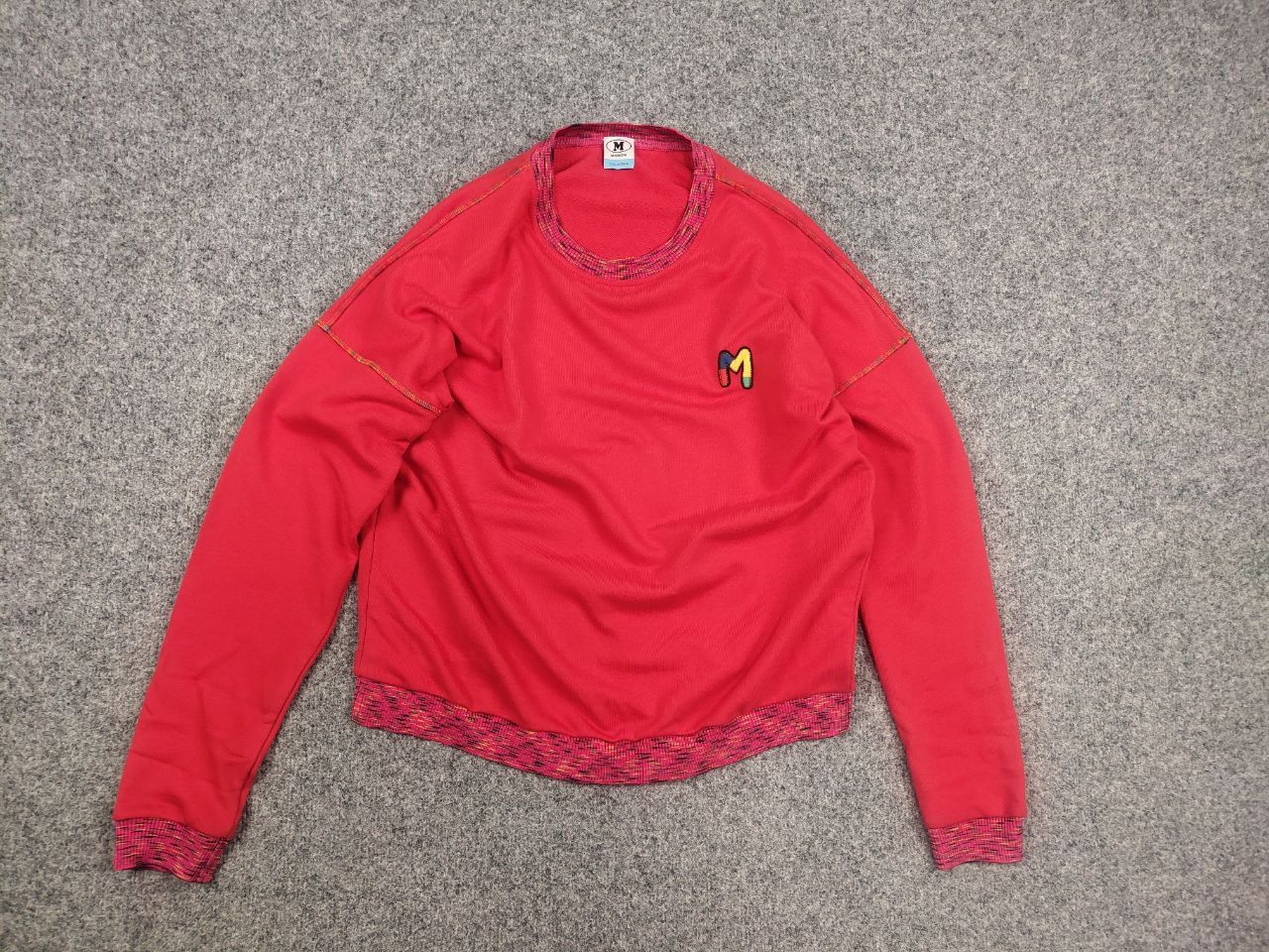 Missoni Missoni Design Minimalist Collection Red Crewneck Sweatshirt Size M / US 6-8 / IT 42-44 - 8 Thumbnail