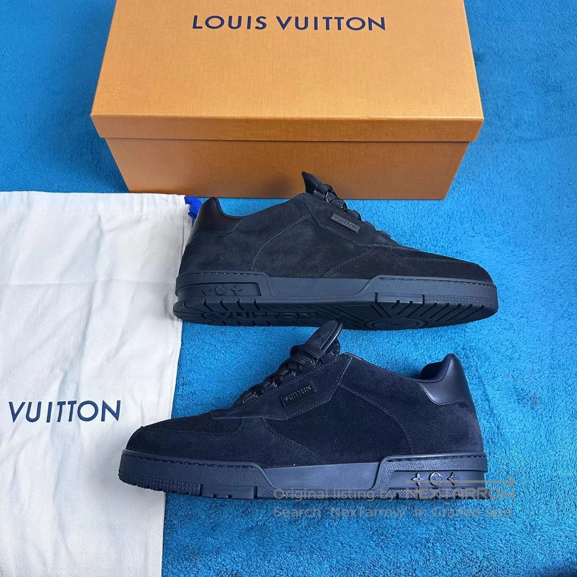 Louis Vuitton Black Low. Size US 11 / EU 44 - 2 Thumbnail