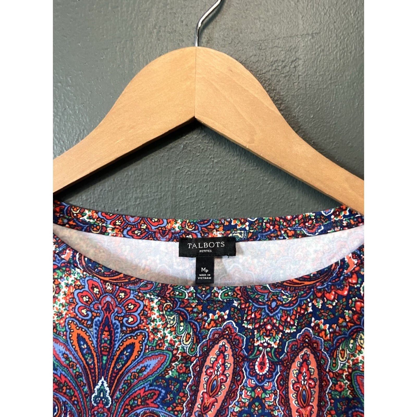 Talbots Talbots Petites Womens Long Sleeve Multicolor Floral Pattern Shirt Size Medium Size M / US 6-8 / IT 42-44 - 3 Thumbnail