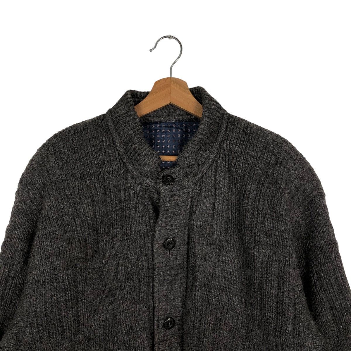 Issey Miyake VINTAGE HERRINGBONE WOOL BOMBER JACKET RAIKA ISSEY MIYAKE Size US L / EU 52-54 / 3 - 2 Thumbnail
