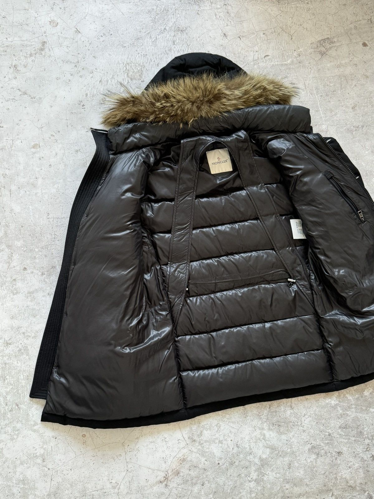 Moncler Moncler Rethel wool puffer parka jacket Size US XL / EU 56 / 4 - 4 Thumbnail