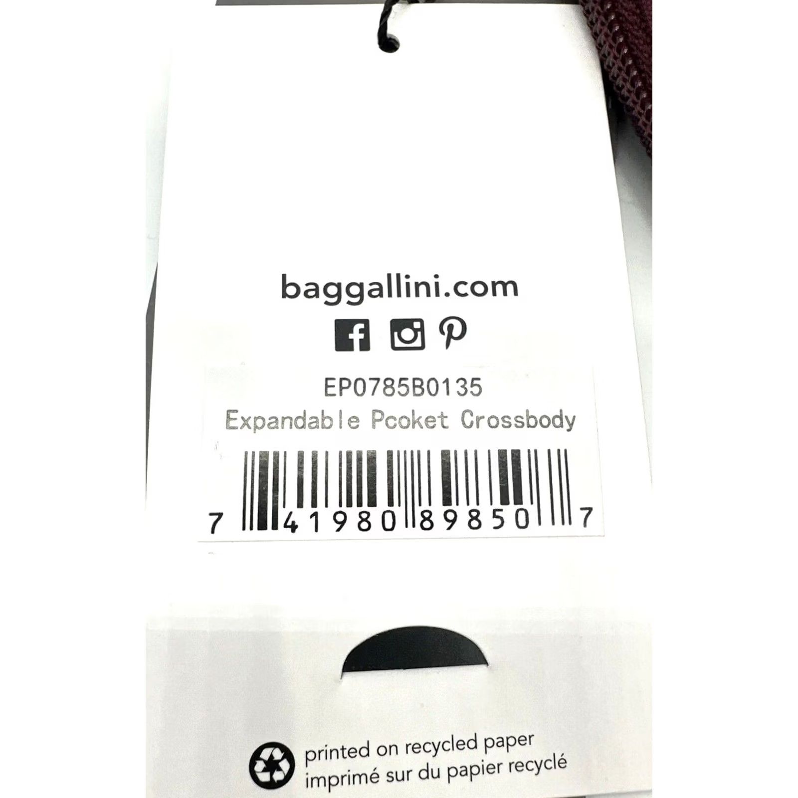 Vintage Baggallini Crossbody Bag RFID Plum Size ONE SIZE - 3 Thumbnail