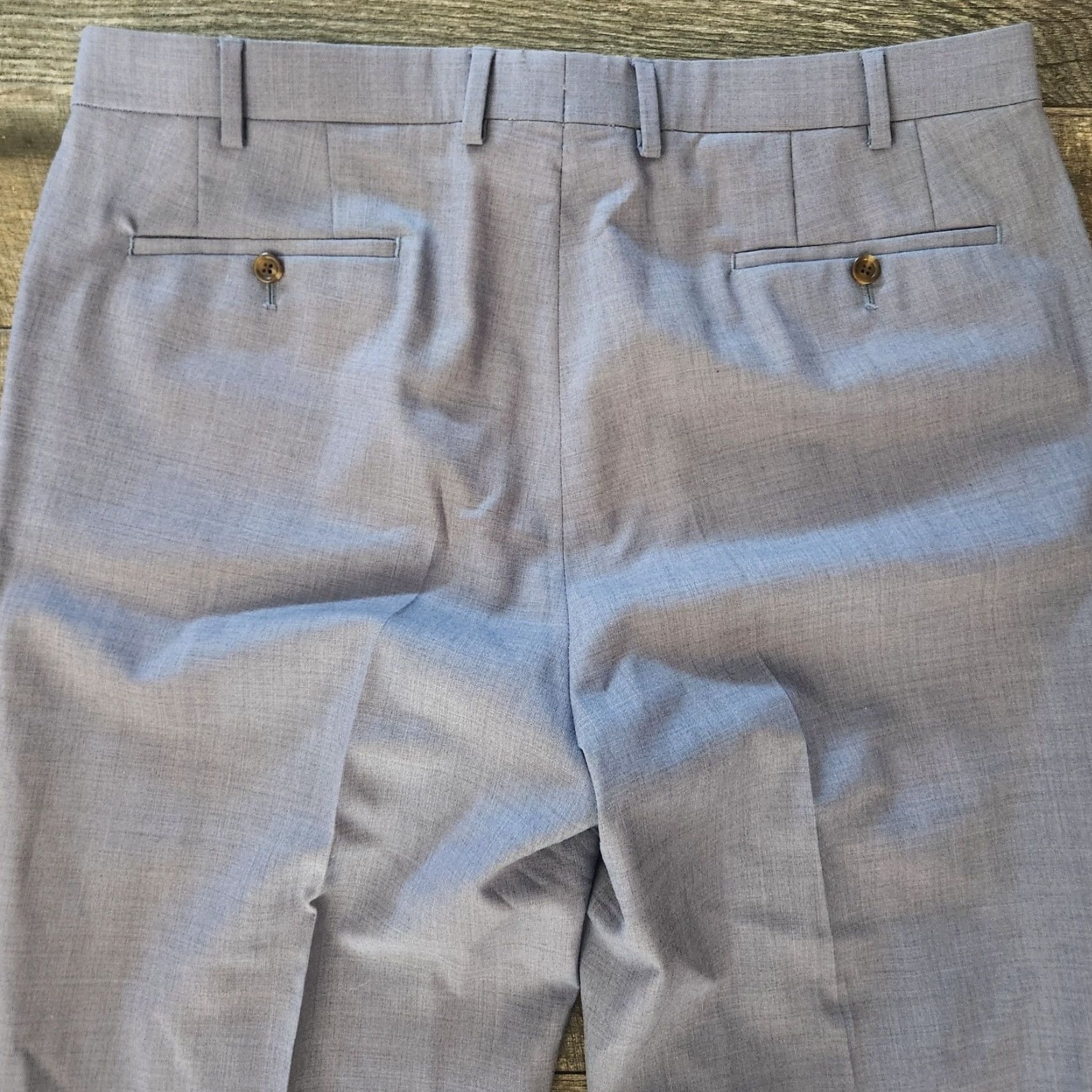 Ralph Lauren Lauren Ralph Lauren Mens Dress Pants Blue 100% Wool 38x34 Total Comfort Pants Mens Wool Blue 38 34 Regular Balities? Size US 38 / EU 54 - 6 Thumbnail