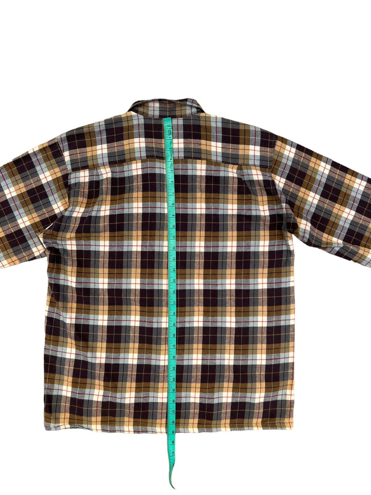 Big John Vintage 90s Big John Japan Double Flap Pocket Plaid Flannel Size US L / EU 52-54 / 3 - 5 Thumbnail