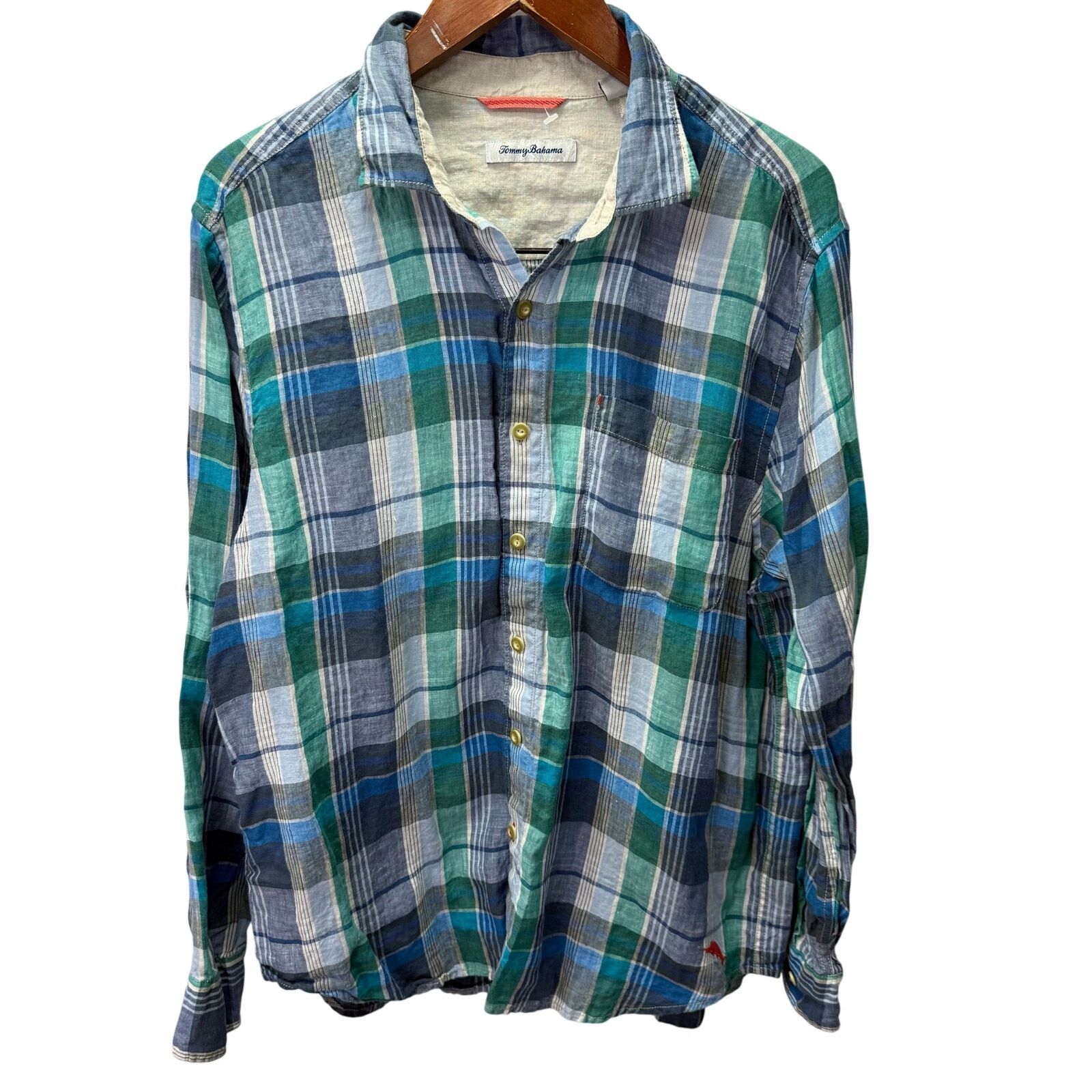Tommy Bahama Tommy Bahama Men's Shirt sz Large 100% Linen # G672 Size US L / EU 52-54 / 3 - 1 Thumbnail