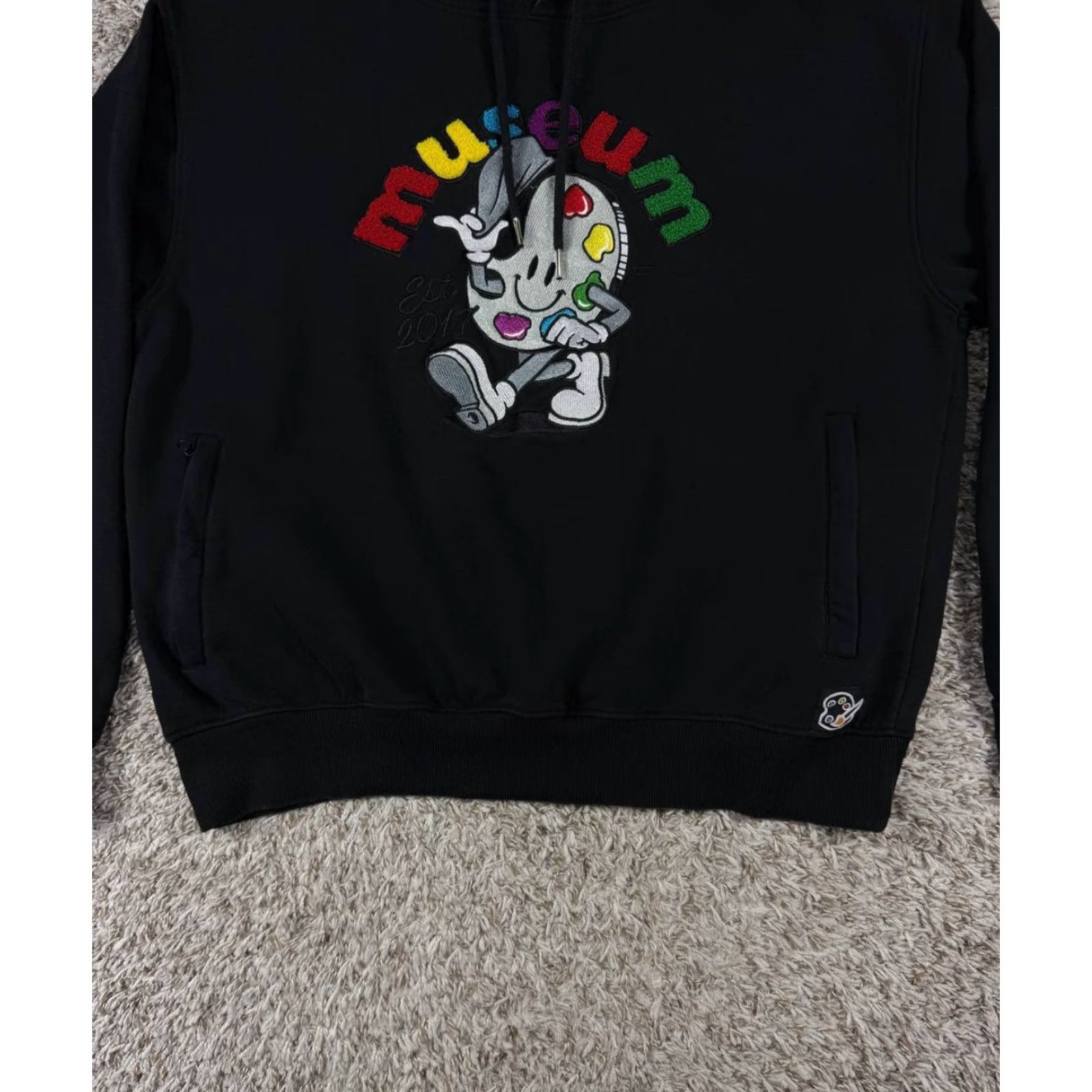 Logo 7 VINTAGE The Museum DC Embroidered Logo Black Hoodie Men's Size XL Size US XL / EU 56 / 4 - 3 Thumbnail