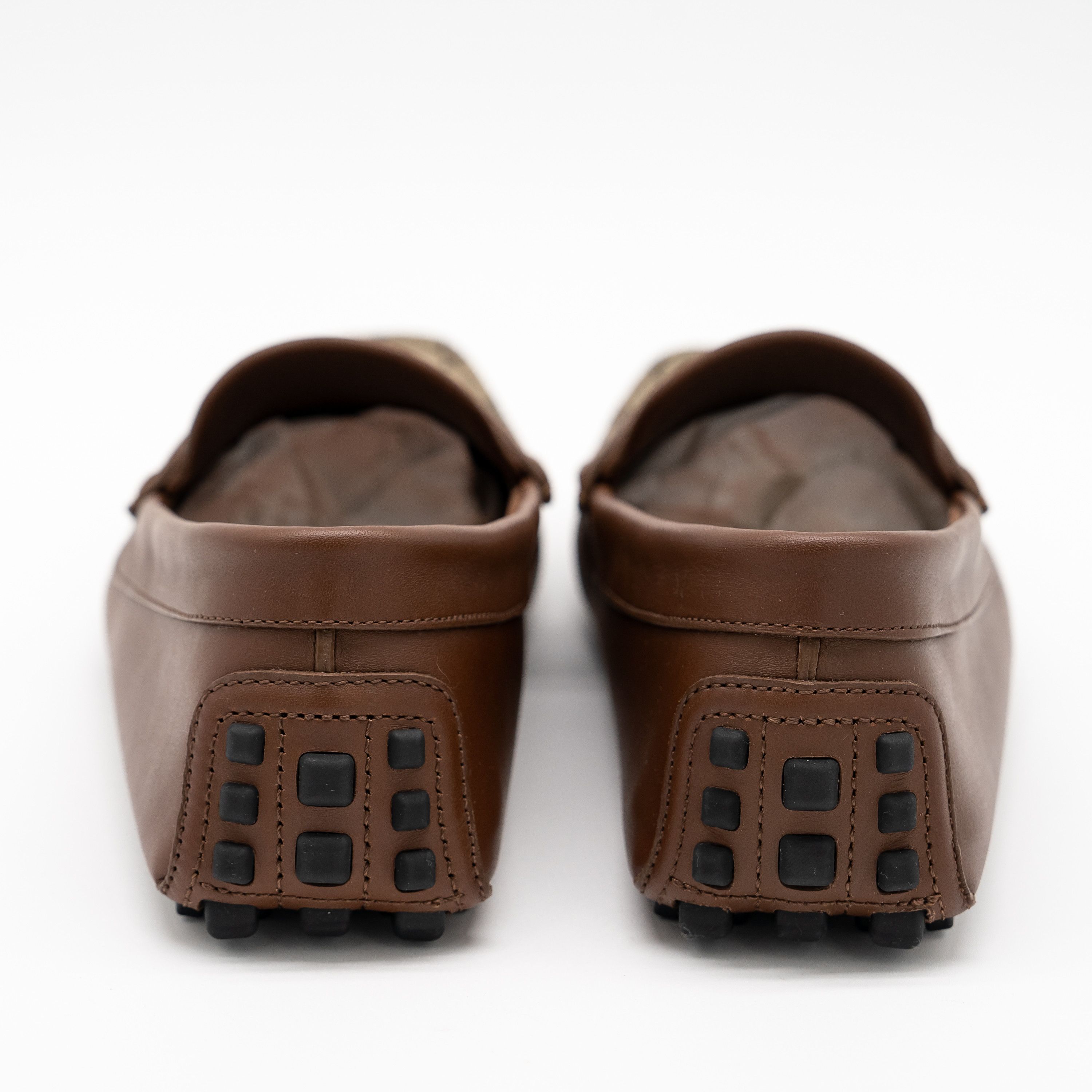 Gucci Gucci GG Leather Moccasin Driver Brown Loafers Leather Size US 9 / EU 42 - 5 Thumbnail