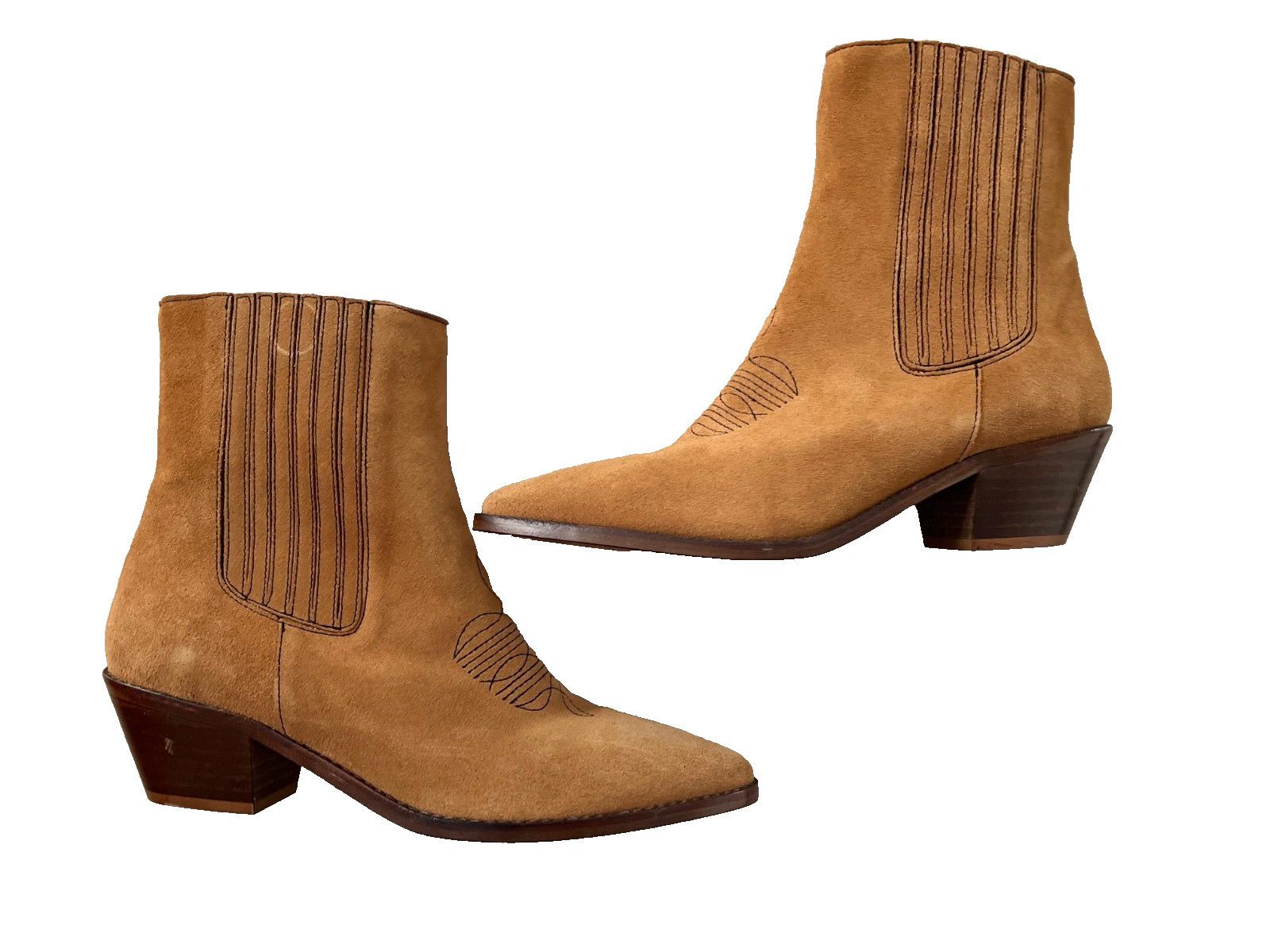 Zadig & Voltaire Zadig & Voltaire Tyler Cowboy Boots Western Tan ( 40 ) Size US 10 / IT 40 - 1 Thumbnail
