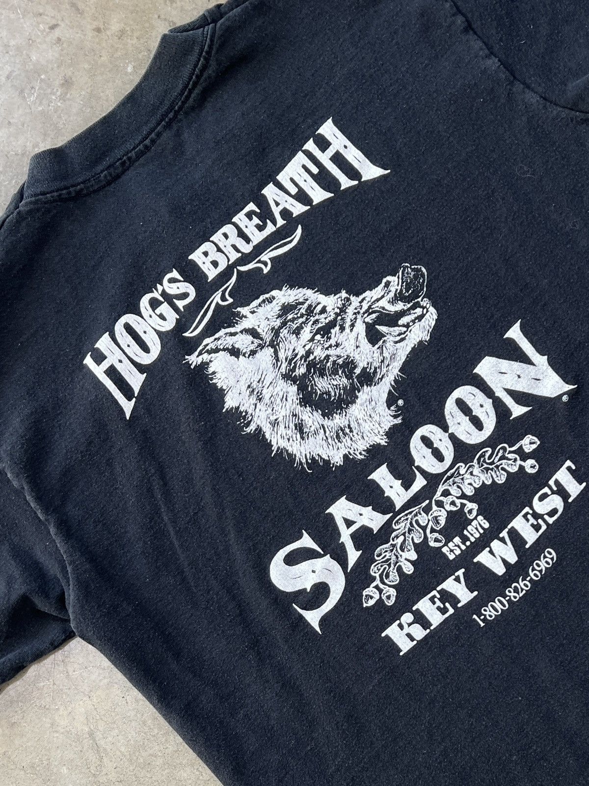 Vintage Vintage Hogs Breathe Better Saloon Singel Stitch Tee Large Size US L / EU 52-54 / 3 - 1 Thumbnail