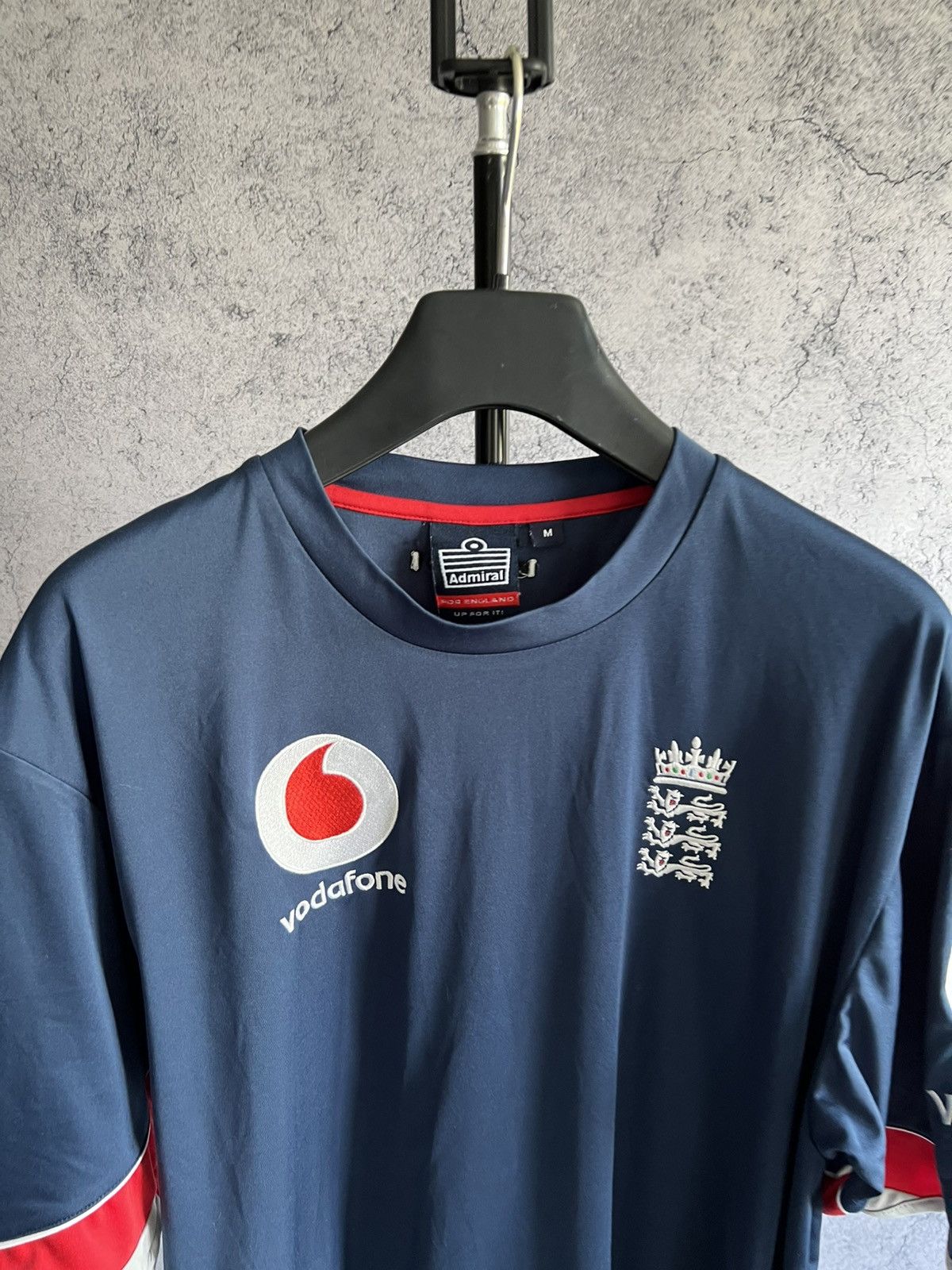 Vintage Vodafone England 2000s T-Shirt Admiral Jersey Soccer Size US M / EU 48-50 / 2 - 3 Thumbnail