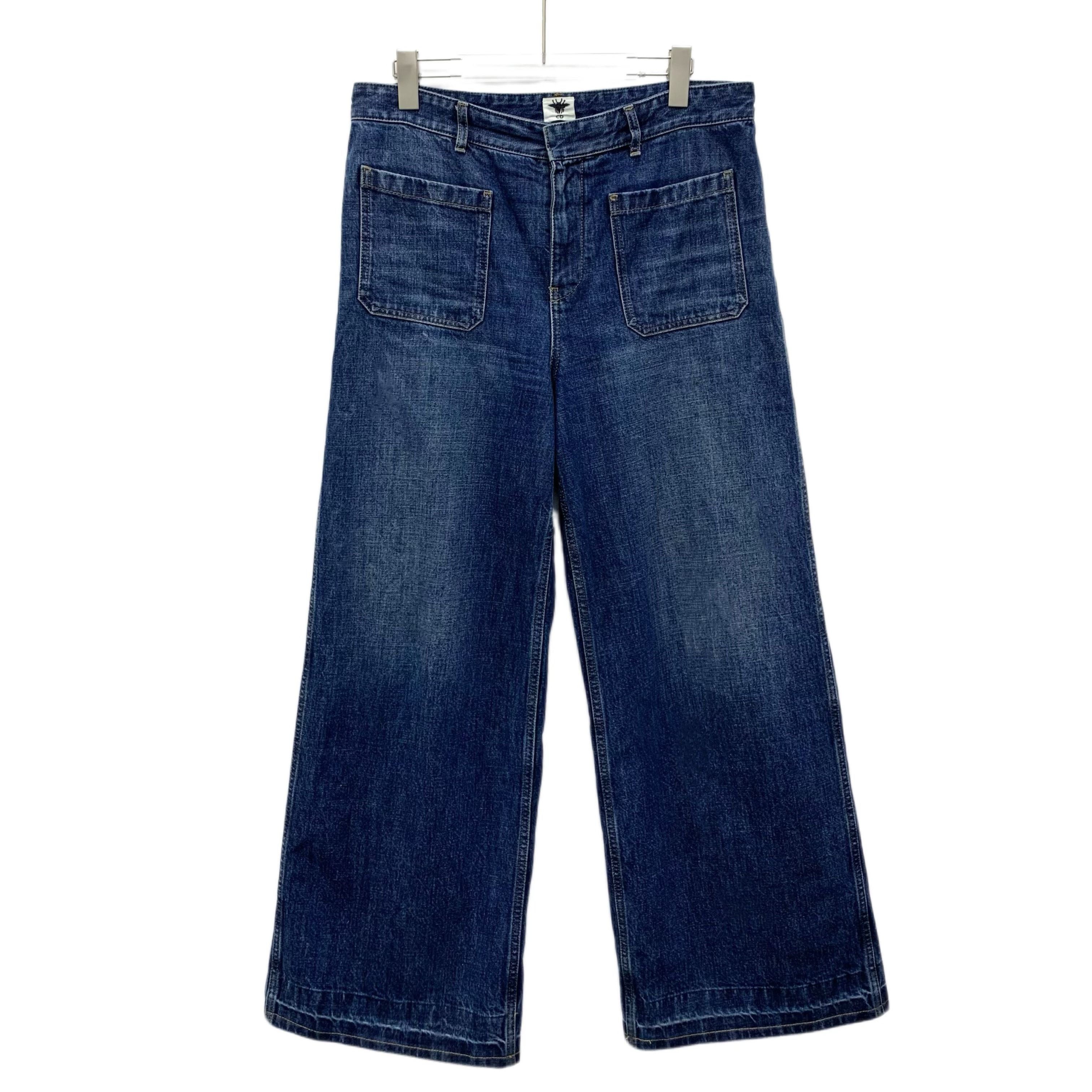 Dior Dior Leather Patch Jeans Blue Size US 28 / EU 44 - 1 Thumbnail