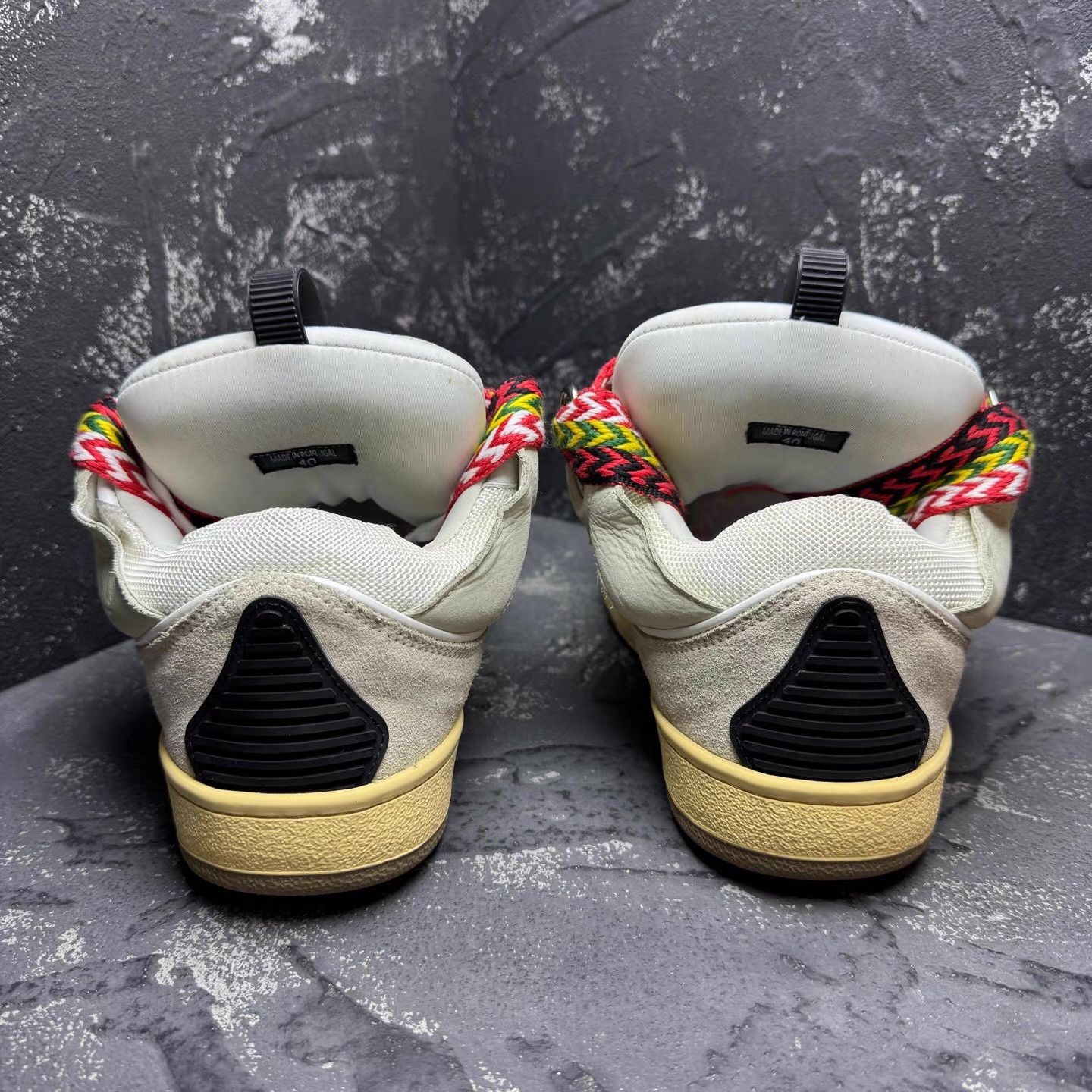 Lanvin Lanvin Curb Black & White Sneakers Q10 Size US 7 / EU 40 - 7 Thumbnail