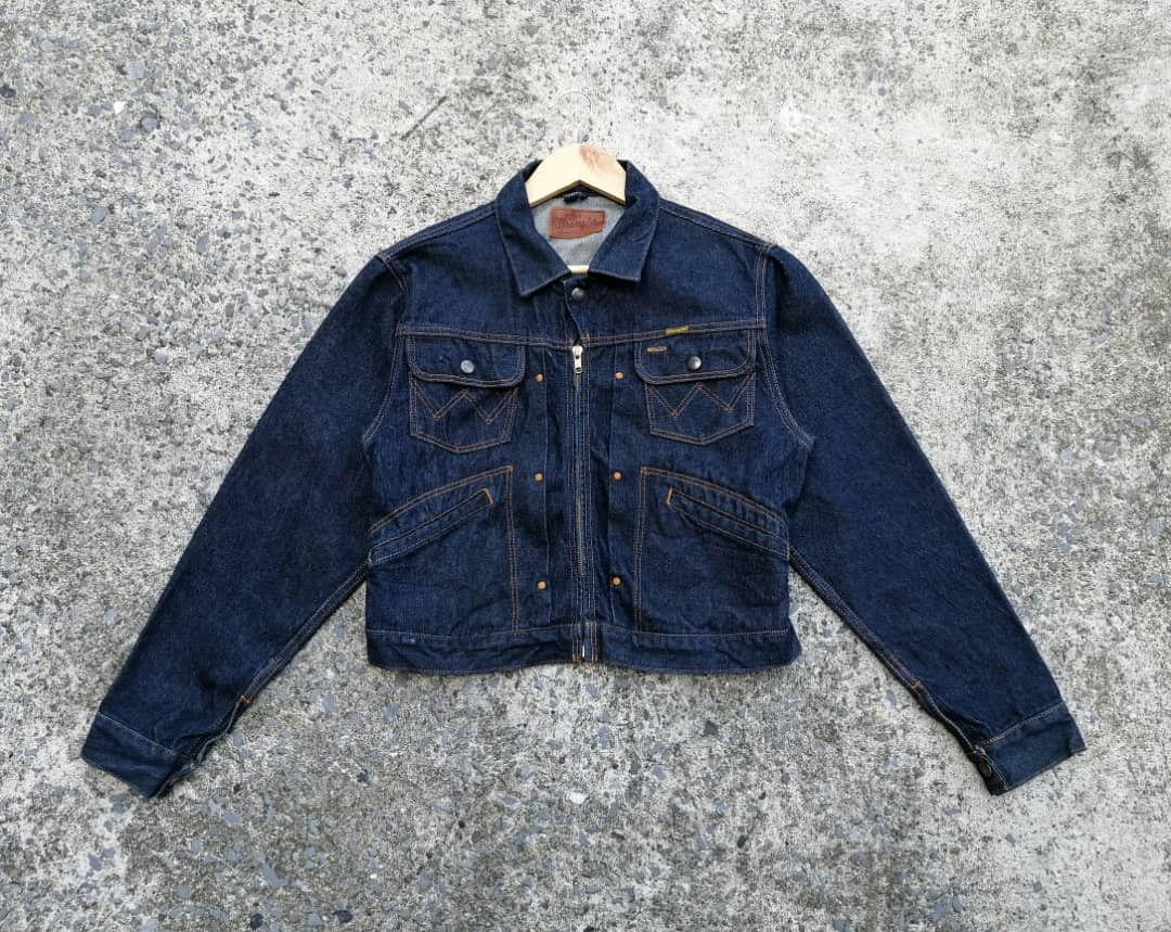 image of Vintage Wrangler Nice Design Denim Jacket, Women's (Size Small)