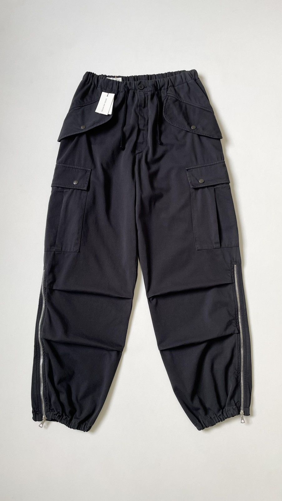 Dries Van Noten Blue Cotton Flight Cargo Trousers Size US 32 / EU 48 - 17 Thumbnail