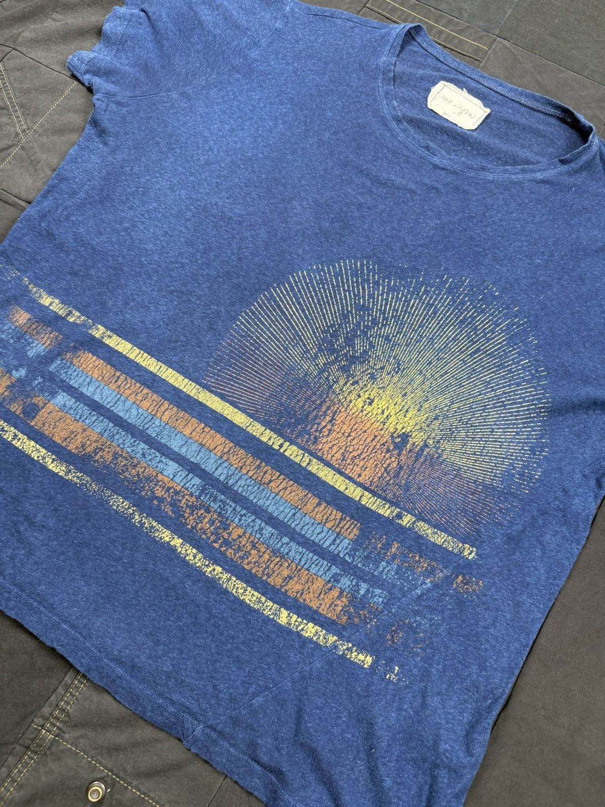 Greg Lauren Indigo Horizon Tee Size US L / EU 52-54 / 3 - 2 Thumbnail