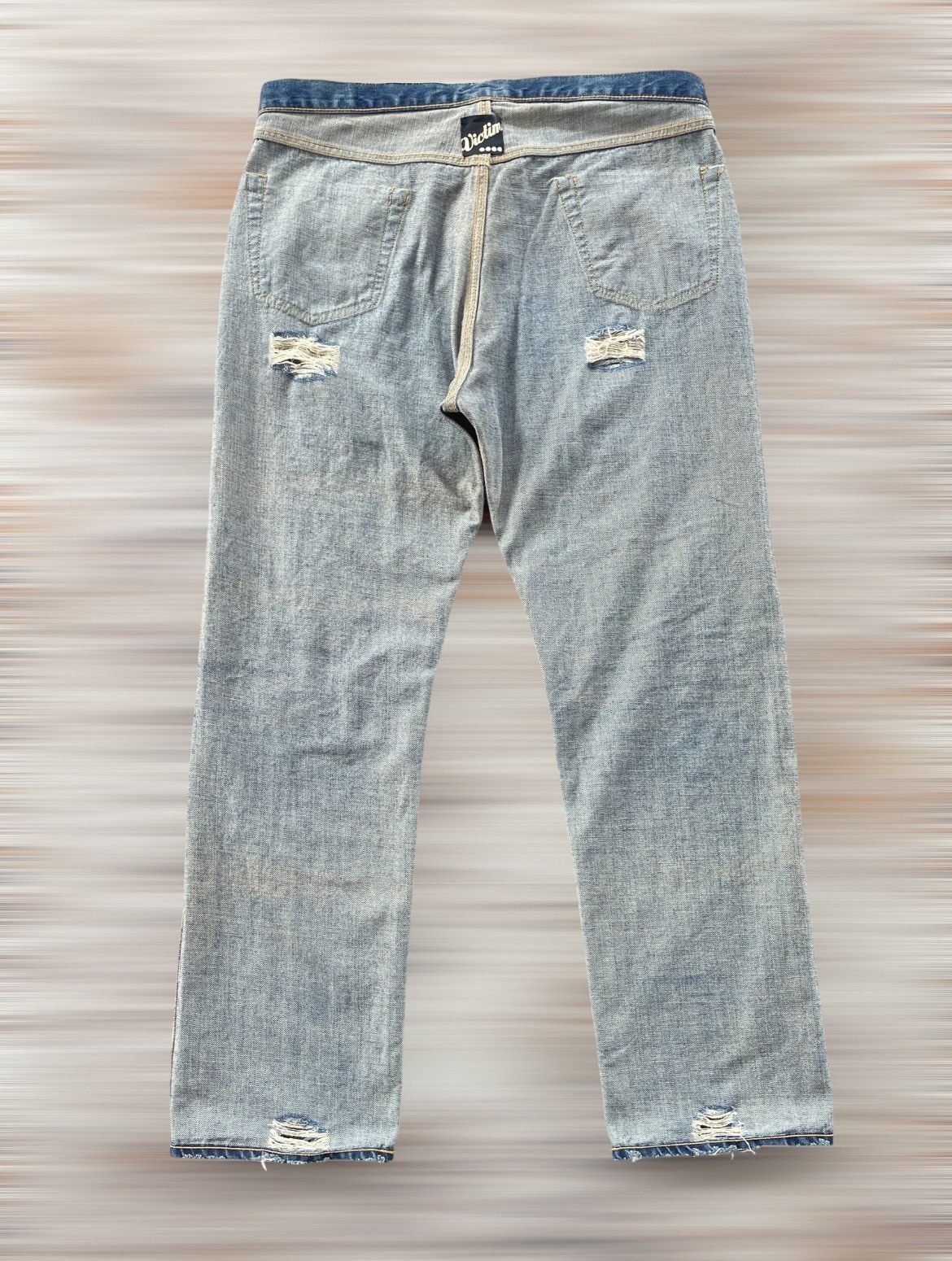 Designer × Fashion Victim × Japanese Brand VICTIM JAPAN DISTRESSED JEANS Size US 37 - 12 Thumbnail