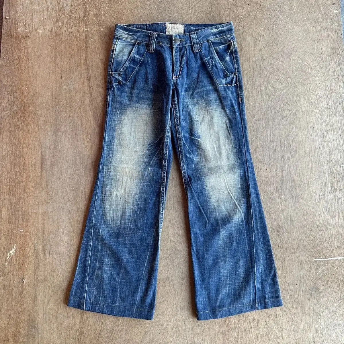Jean LOLITA JEANS JAPAN WIDE LEG MUDWASH BAGGY DENIM PANTS SIZE M Size US 31 - 3 Thumbnail