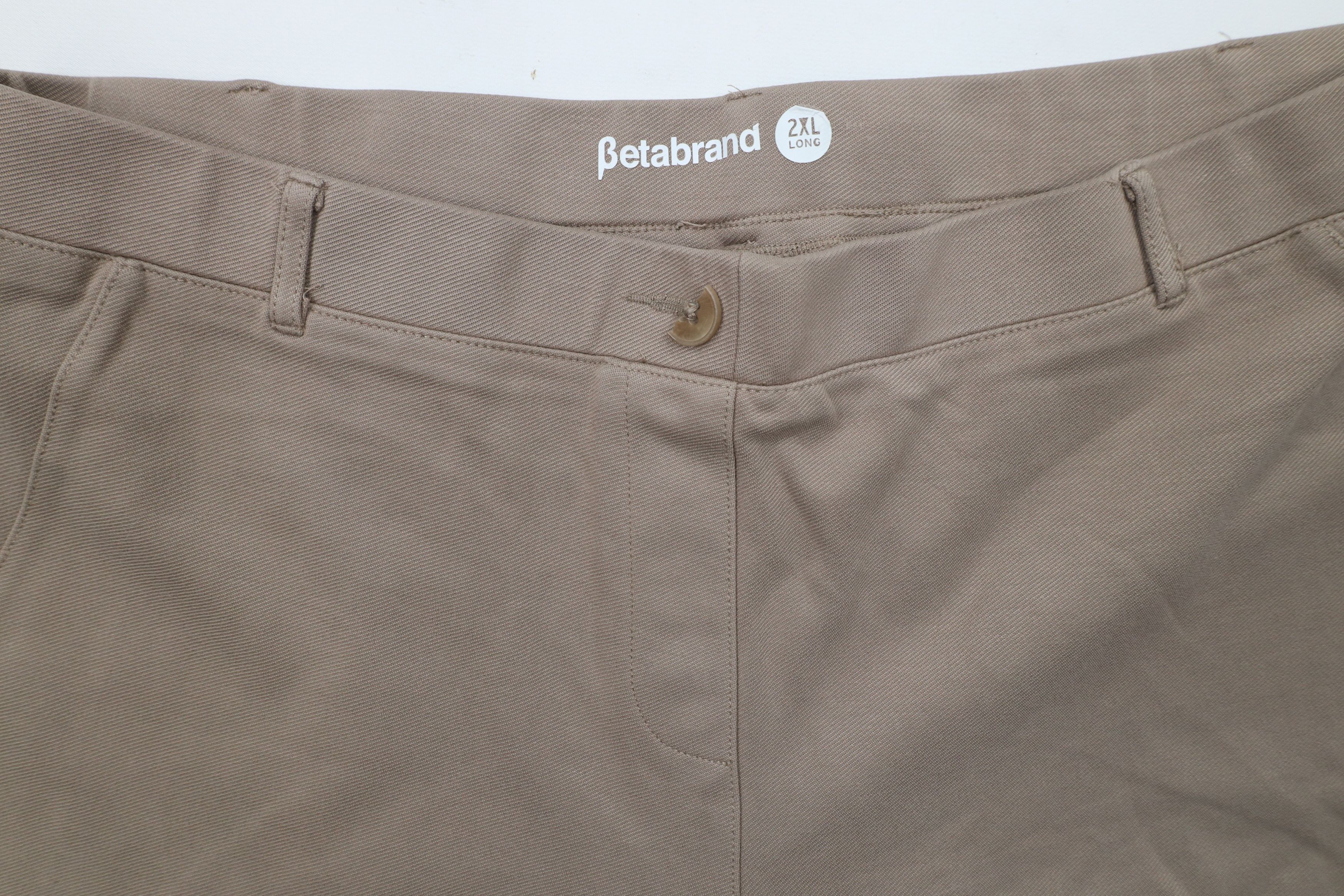 Betabrand × Vintage Betabrand Fit Straight Leg Stretch Yoga Pants Beige Tan Size 36" / US 14 / IT 50 - 5 Thumbnail