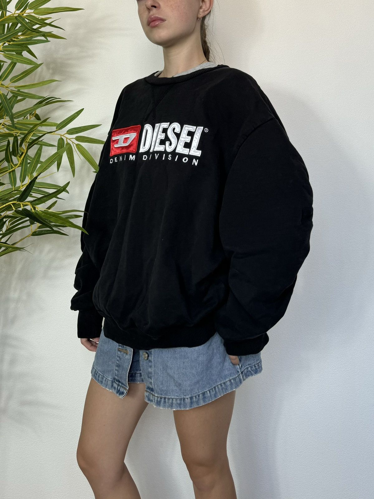 Diesel VINTAGE DIESEL BIG LOGO WMNS SWEATSHIRT Size L / US 10 / IT 46 - 4 Thumbnail