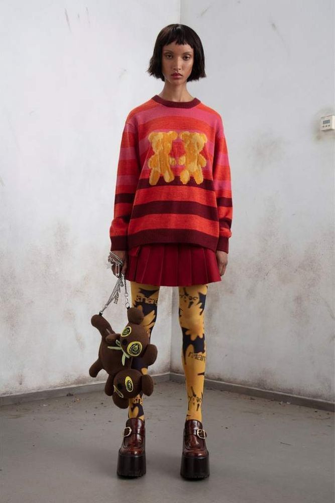 Heaven by Marc Jacobs Gradient Teddy Sweater NWT