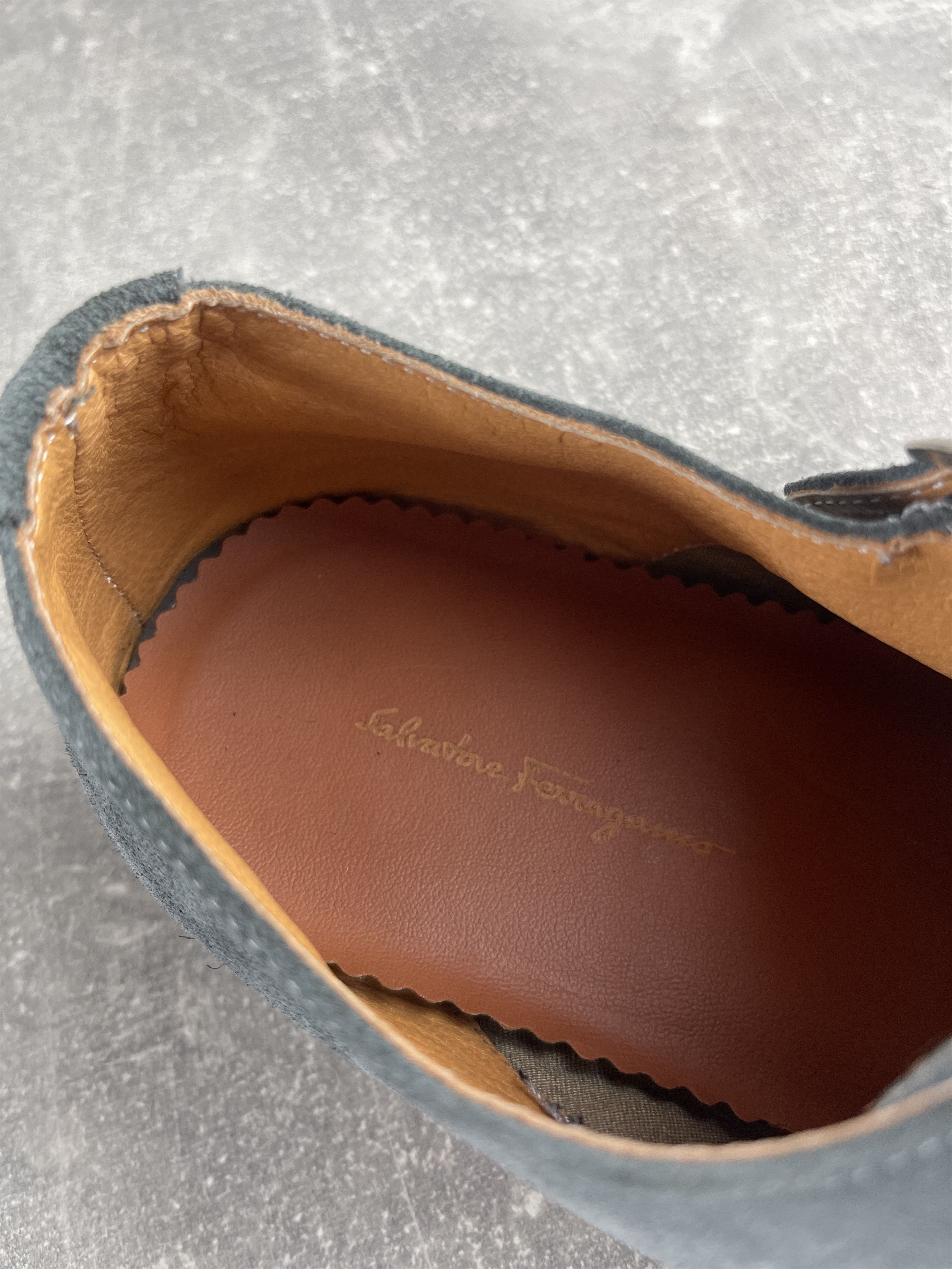 Salvatore Ferragamo Salvatore Ferragamo luxury suede monk strap loafers shoe Size US 8 / IT 38 - 10 Thumbnail