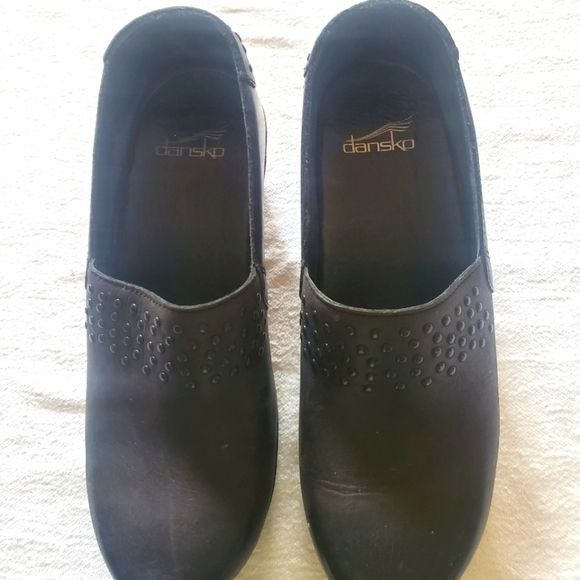 Dansko Dansko Mavis Black Rivetted Sz. 38 (7.5-8) Clogs Mules Size US 7.5 / IT 37.5 - 1 Thumbnail