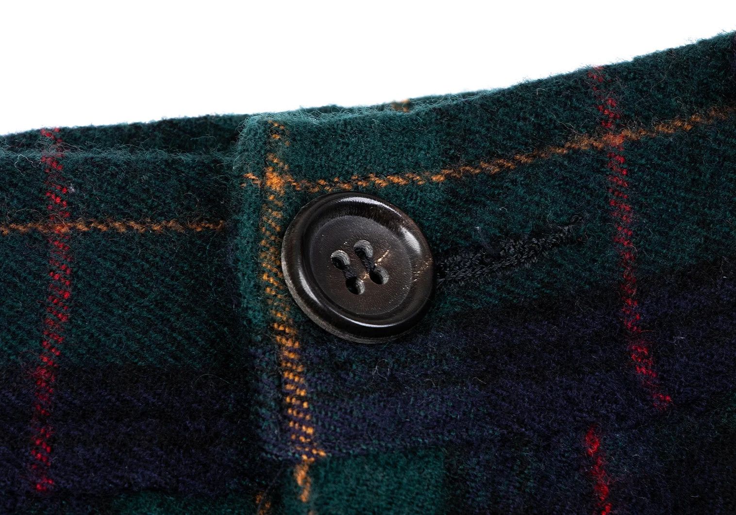 Comme des Garcons Homme Plus Tartan Check Wool Nylon Pants in Deep Blue Green XS Size US 30 / EU 46 - 3 Thumbnail