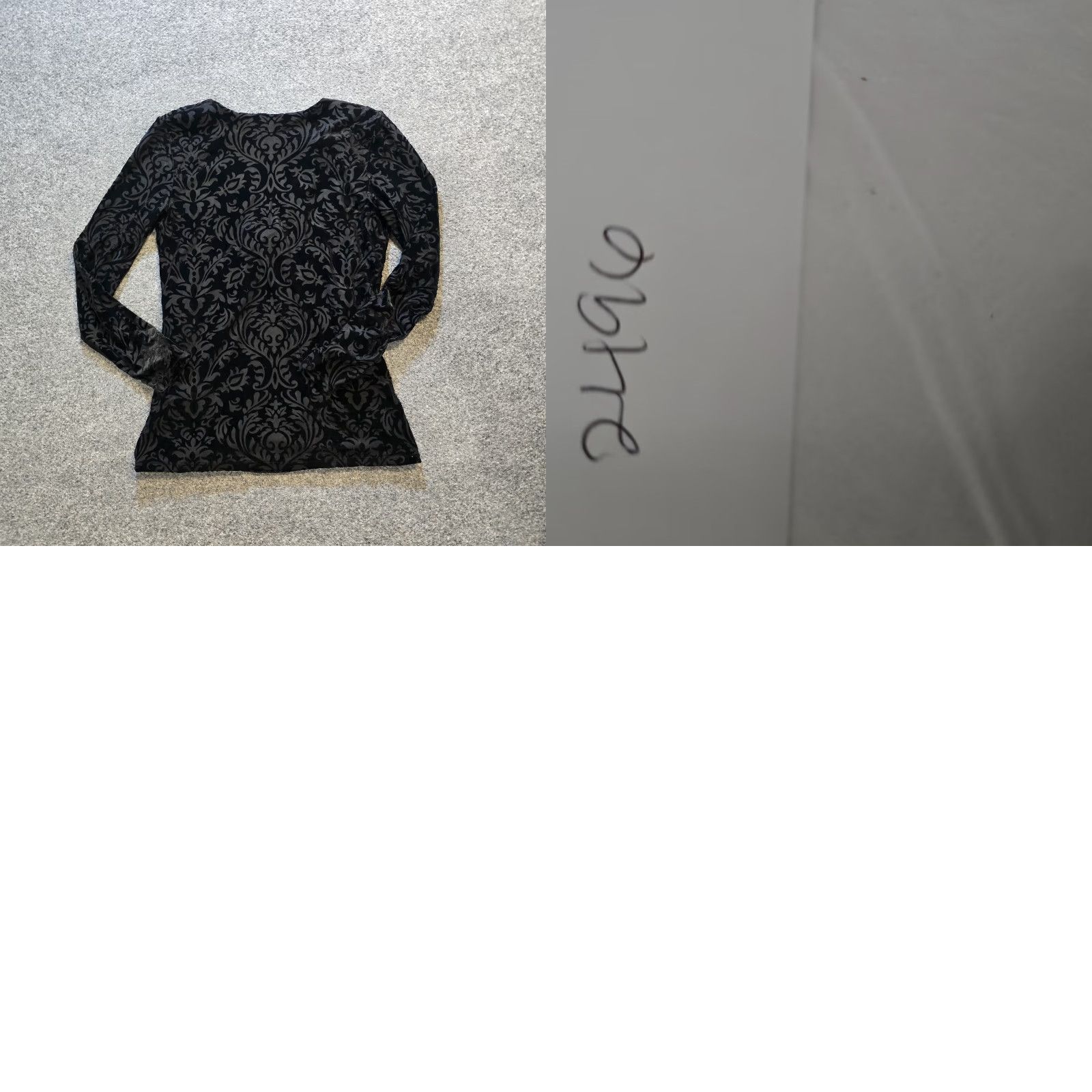 Vintage Foxcroft Blouse Women Small Black Velvet Burnout Faux Wrap Long Sleeve Capsule Size S / US 4 / IT 40 - 8 Thumbnail