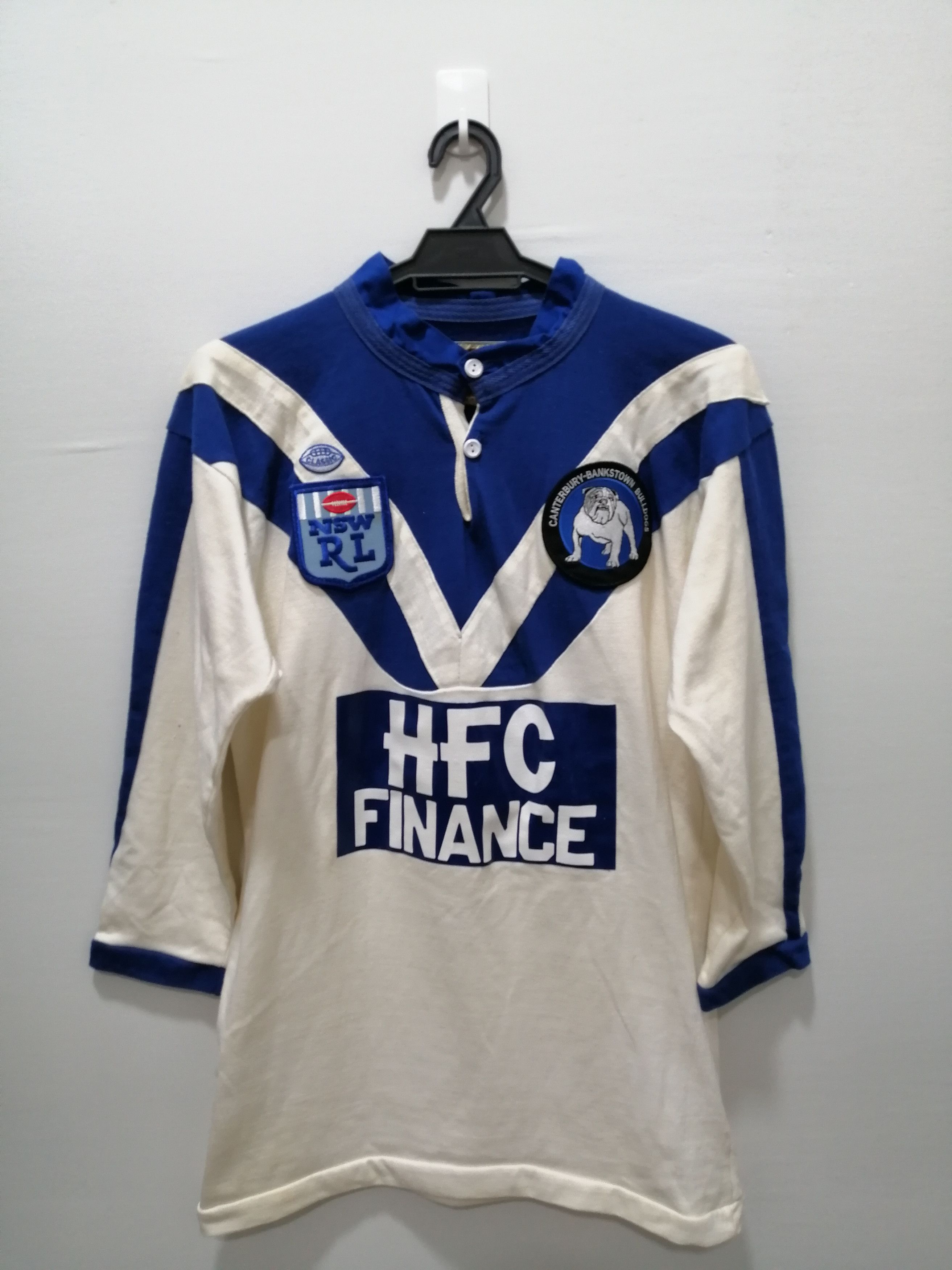 Canterbury of New Zealand vintage 90's Canterbury banks town bulldog polo rugby shirt Size US M / EU 48-50 / 2 - 1 Thumbnail