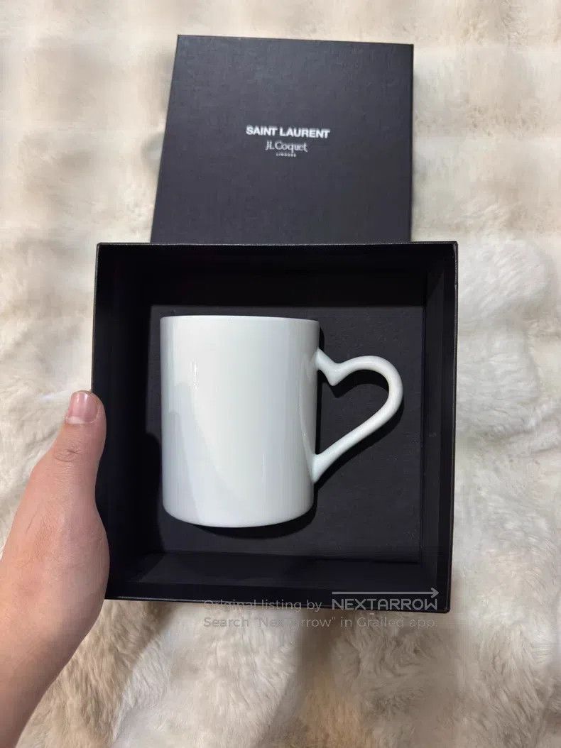Saint Laurent Paris Saint Laurent Paris Heart Shaped Mug Size ONE SIZE - 3 Thumbnail