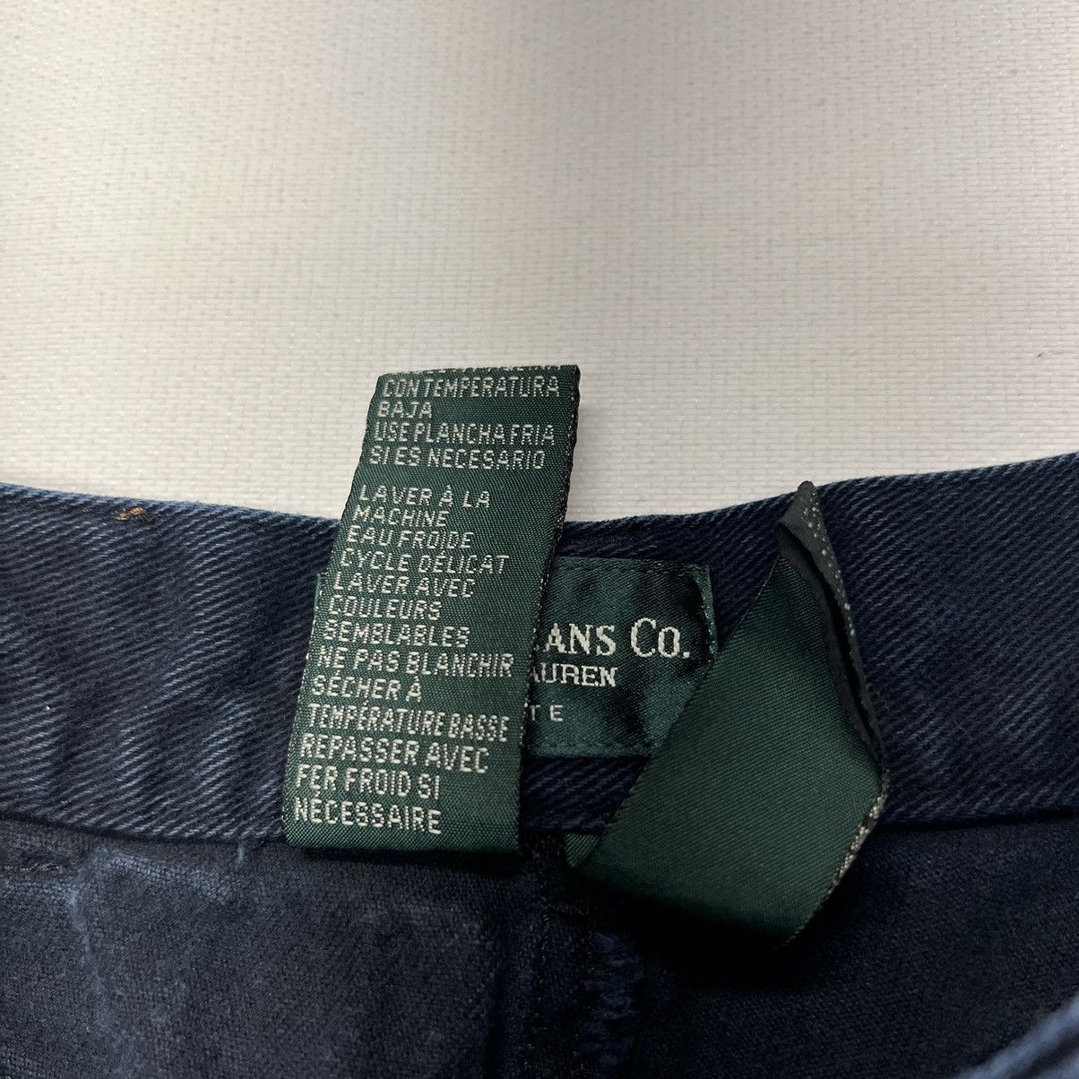 Ralph Lauren × Vintage VTG Lauren Jeans Co Womens Jeans Petite Blue Straight Wide Size 30" / US 8 / IT 44 - 6 Thumbnail
