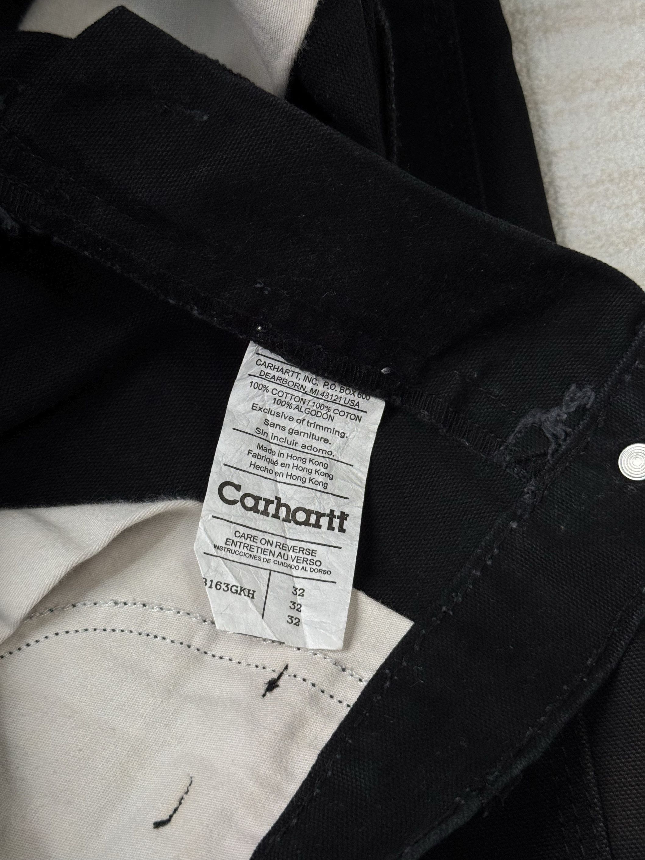Carhartt × Vintage UNWORN* VINTAGE CARHARTT EXCLUSIVE TRIMMING JEAN BLK Size US 32 / EU 48 - 8 Thumbnail