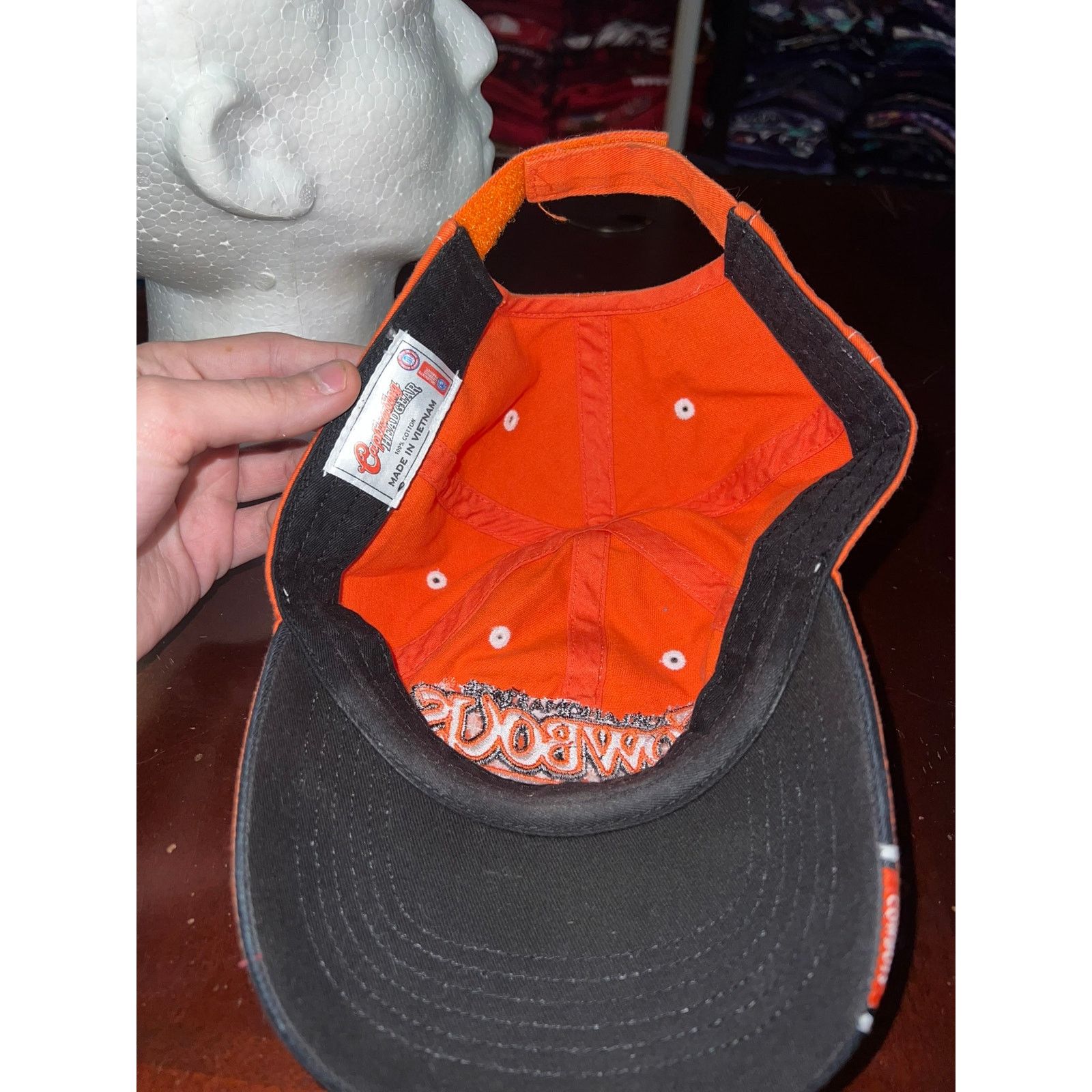 Vintage Oklahoma State Cowboys Hat OSU College Orange Cap Headwear Size ONE SIZE - 6 Thumbnail