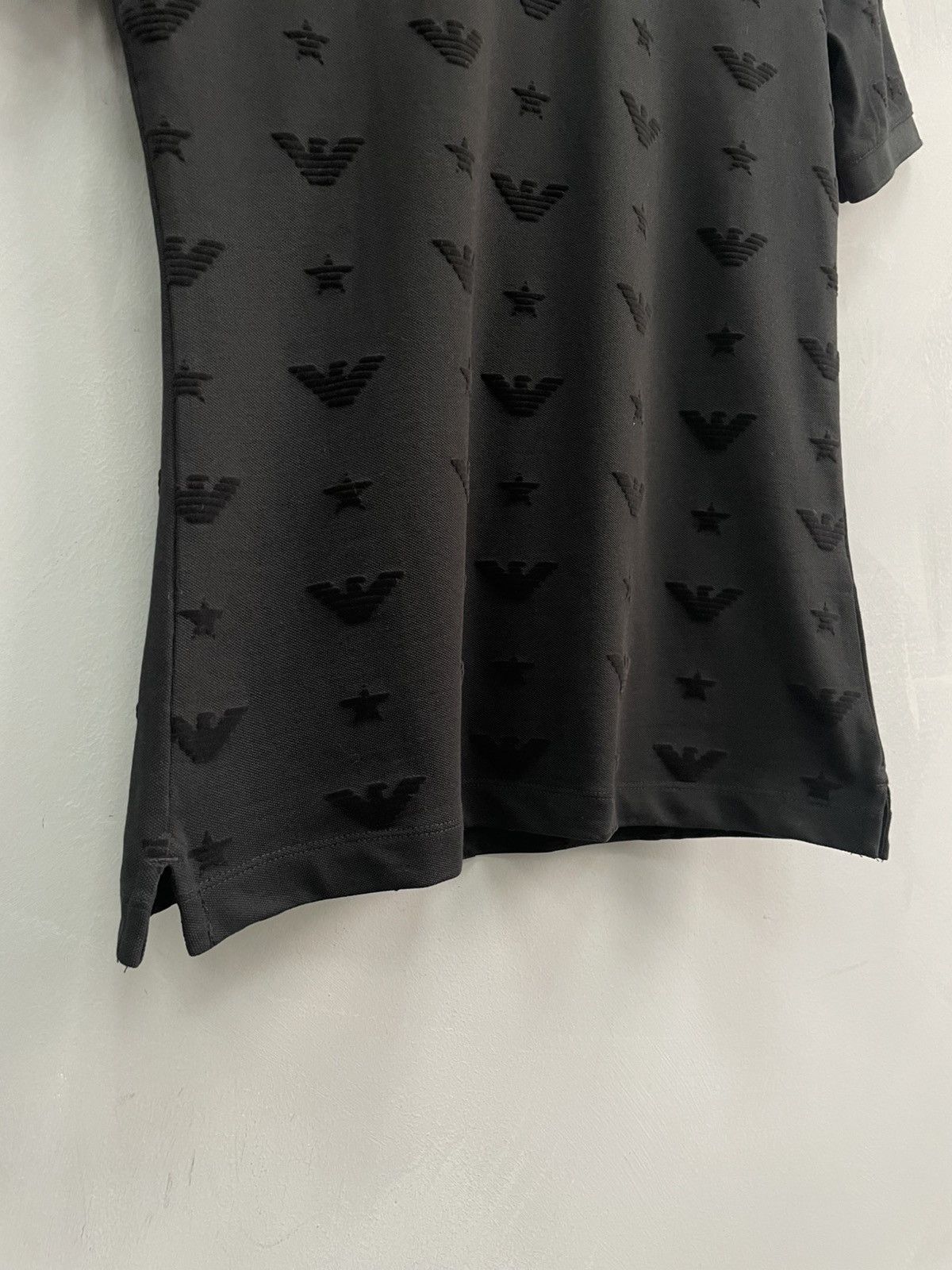 Armani Emporio Armani monogram polo jersey long sleeve Size US XS / EU 42 / 0 - 4 Thumbnail