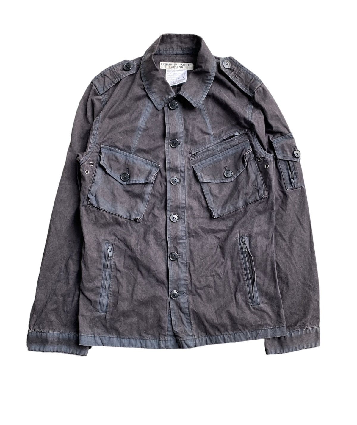 Katharine Hamnett London Vtg Katharine Hamnett Wax wash Multipocket jacket Size US S / EU 44-46 / 1 - 1 Thumbnail