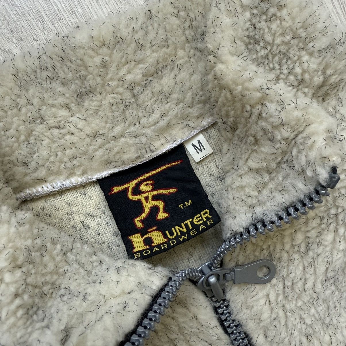 Quiksilver Rare Vintage 80-90s Heavy fleece Sherpa sweater half zip Size US M / EU 48-50 / 2 - 6 Thumbnail