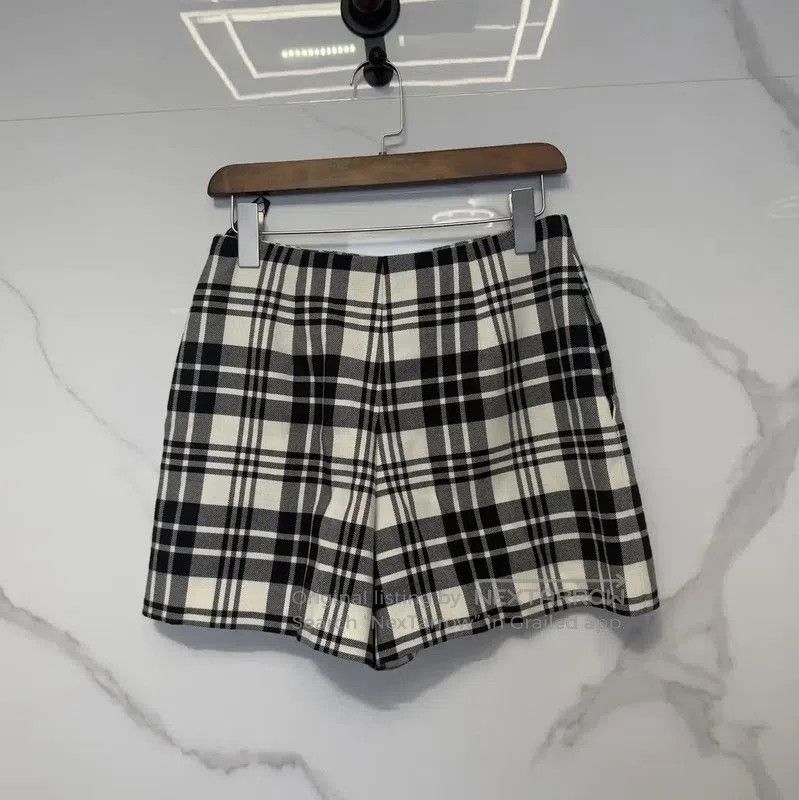Dior Dior Black Checkered Cotton Shorts for Summer . Size 26" / US 2 / IT 38 - 1 Thumbnail