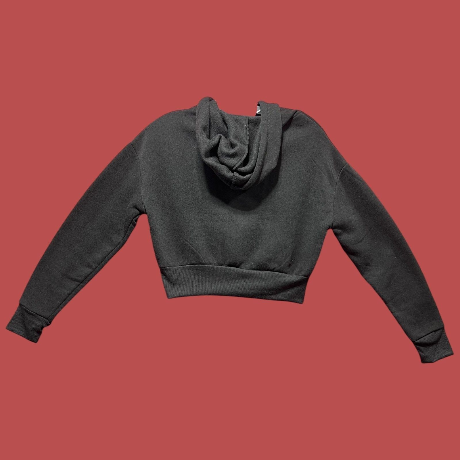 rue21 Rue 21 - Women's Long Sleeve Hooded Sweatshirt - Black - Ext Size XS / US 0-2 / IT 36-38 - 2 Thumbnail