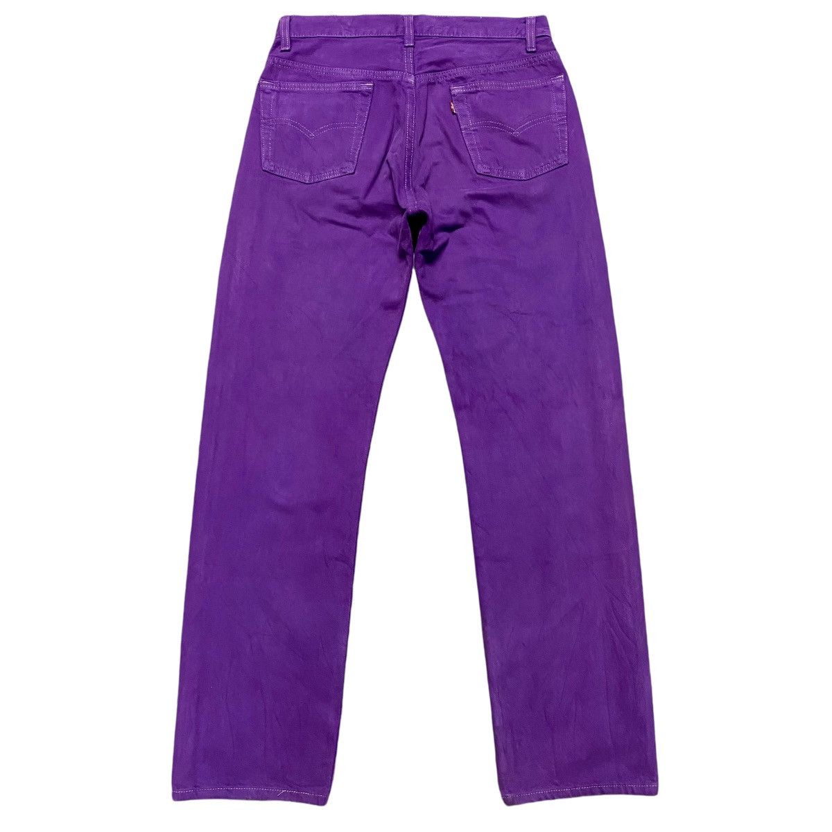Levi's Vintage 90s Levis 501 Purple Denim Jeans Size US 29 - 2 Thumbnail