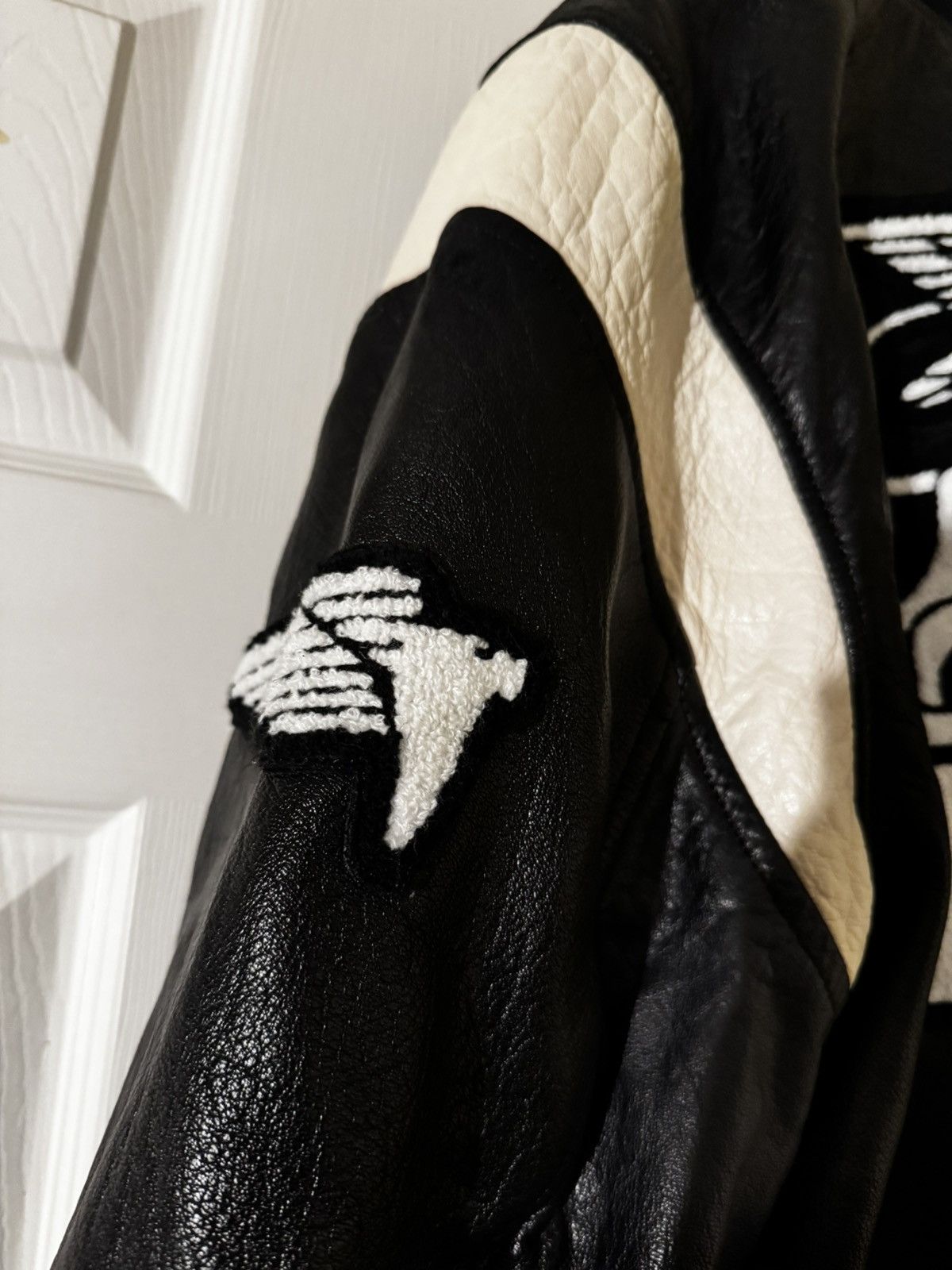 Rhude × Zara Rhuigi Rhude Zara Leather Jacket Rare Size US L / EU 52-54 / 3 - 5 Thumbnail