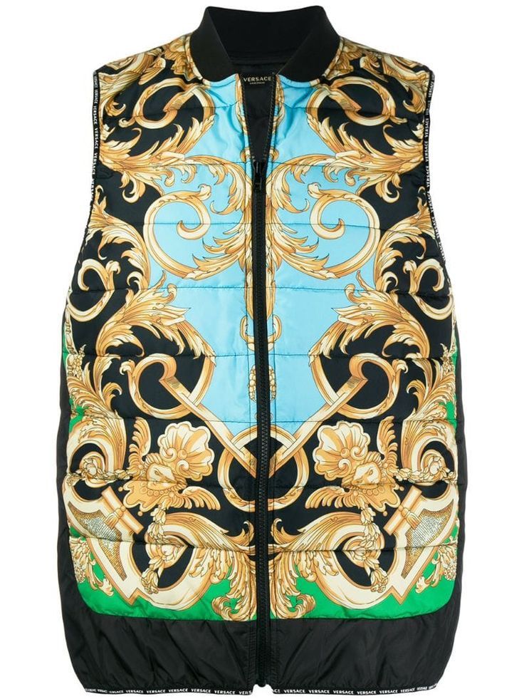 Versace Versace bomber vest barocco medusa Size US XL / EU 56 / 4 - 1 Thumbnail