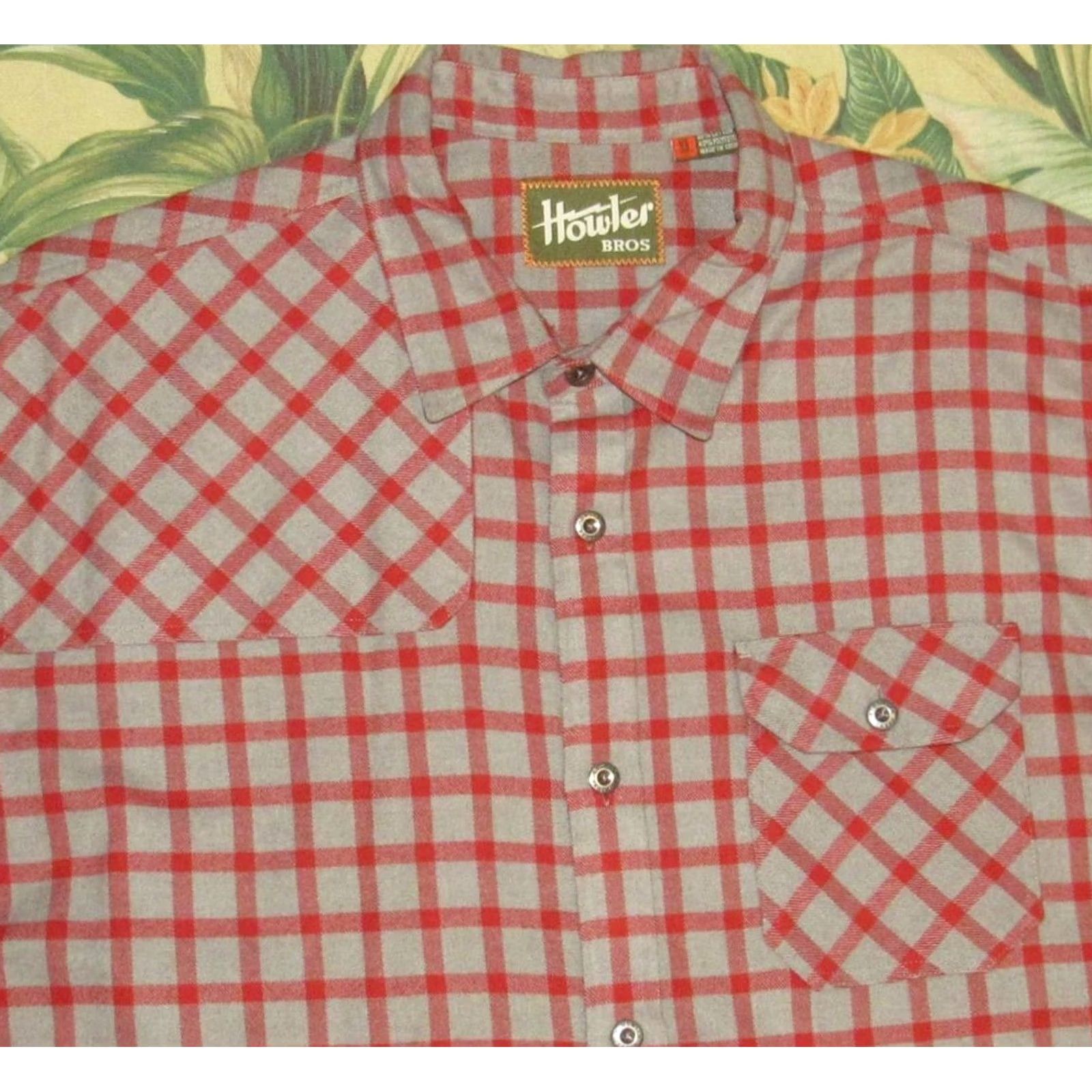 Vintage HOWLER BROS Harker Flannel Plaid Long Sleeve Button Down Shirt Large Size US L / EU 52-54 / 3 - 2 Thumbnail