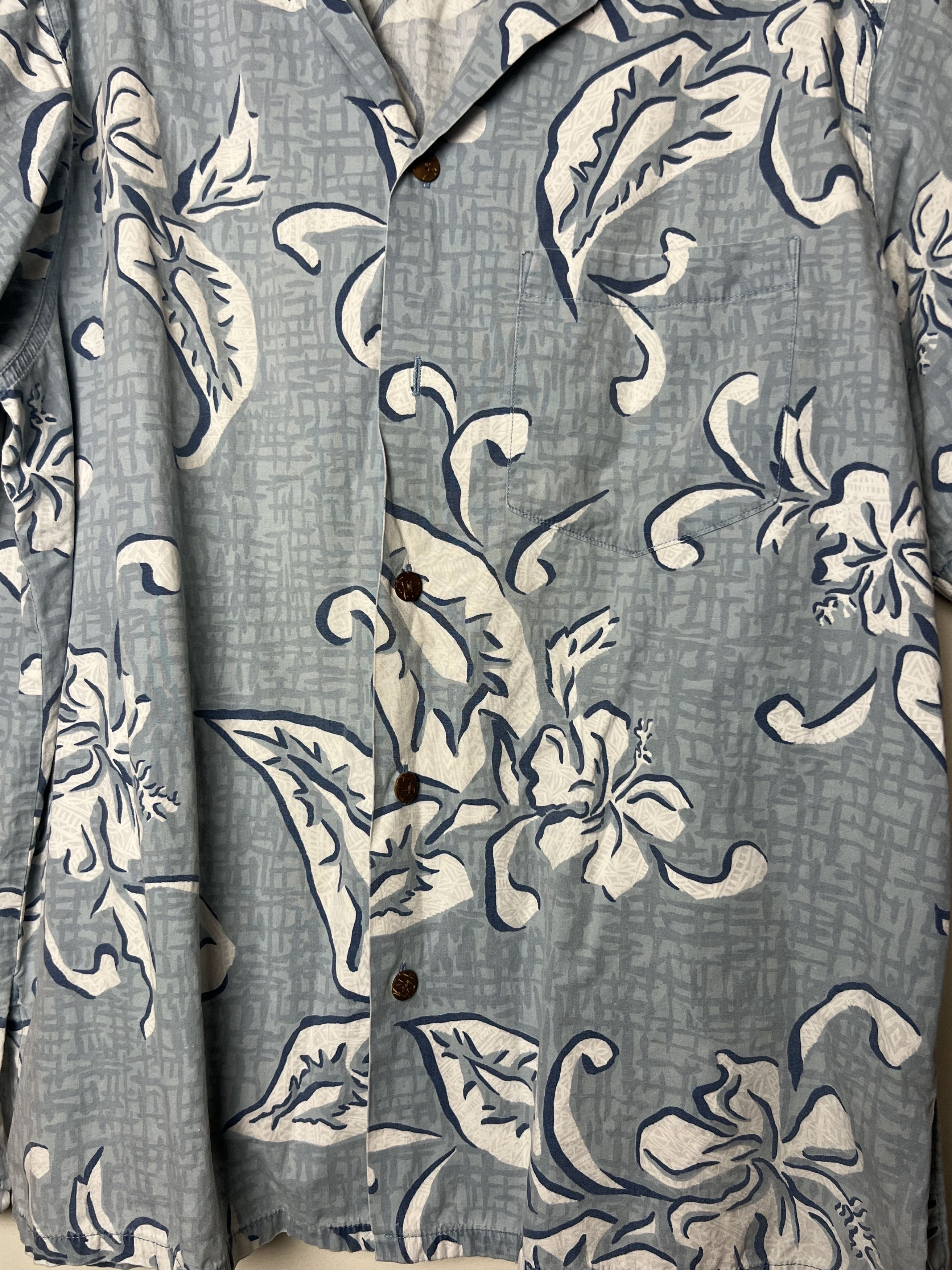 Vintage Vntg 80s Hawaiian Aloha Shirt: Barefoot in Paradise Hibiscus Size US L / EU 52-54 / 3 - 3 Thumbnail