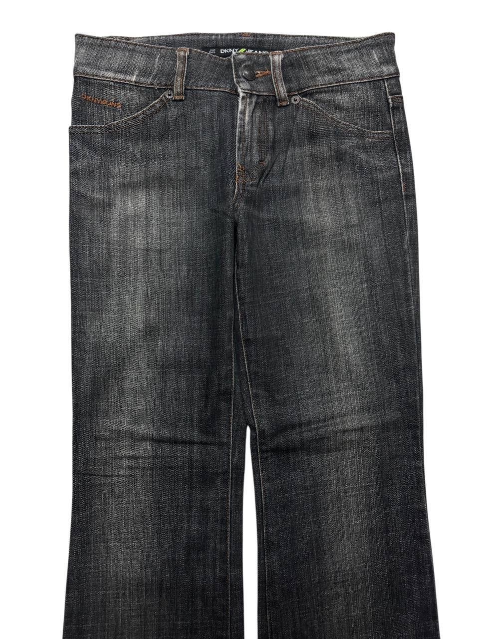 DKNY 💥Flared💥Vintage Dkny Jeans Mud-Washed Distressed Size US 28 / EU 44 - 3 Thumbnail